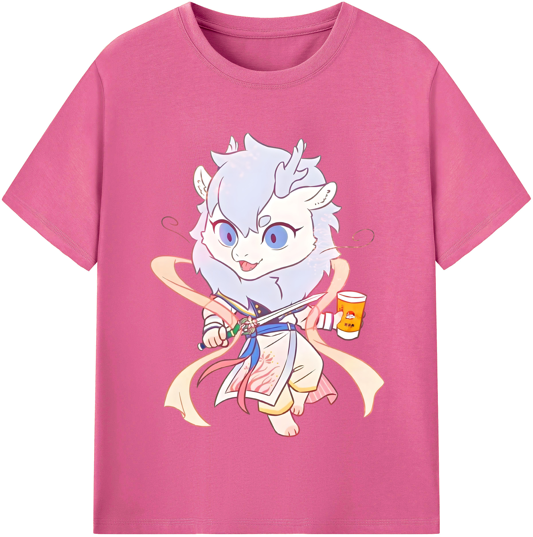 （画像用） Ne Zha 2 ナタ 魔童の大暴れ レディースカジュアルプリントTシャツ（綿100％）
