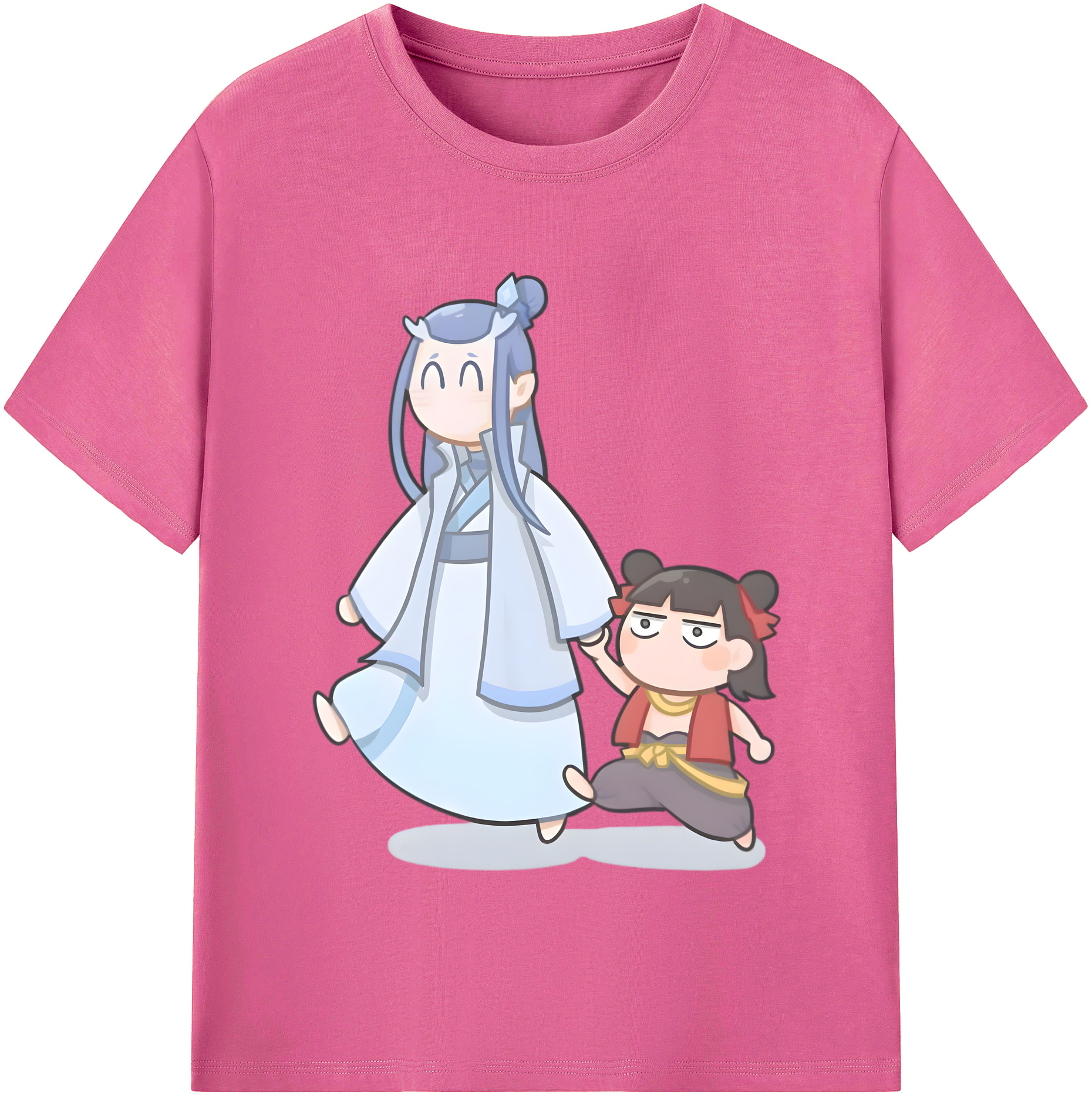 （画像用） Ne Zha 2 ナタ 魔童の大暴れ レディースカジュアルプリントTシャツ（綿100％）