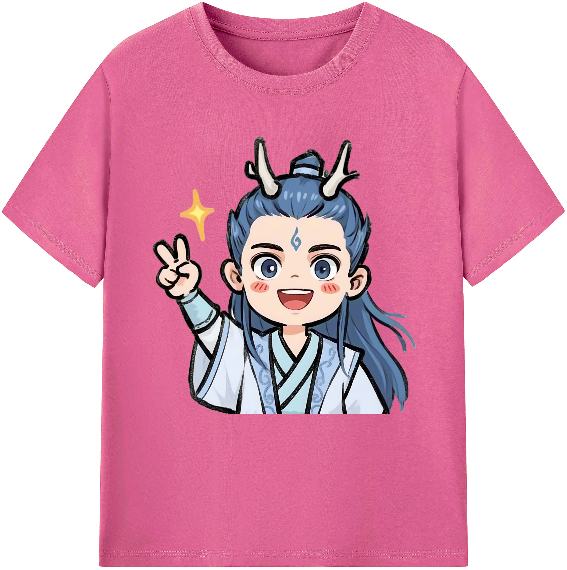 （画像用） Ne Zha 2 ナタ 魔童の大暴れ レディースカジュアルプリントTシャツ（綿100％）