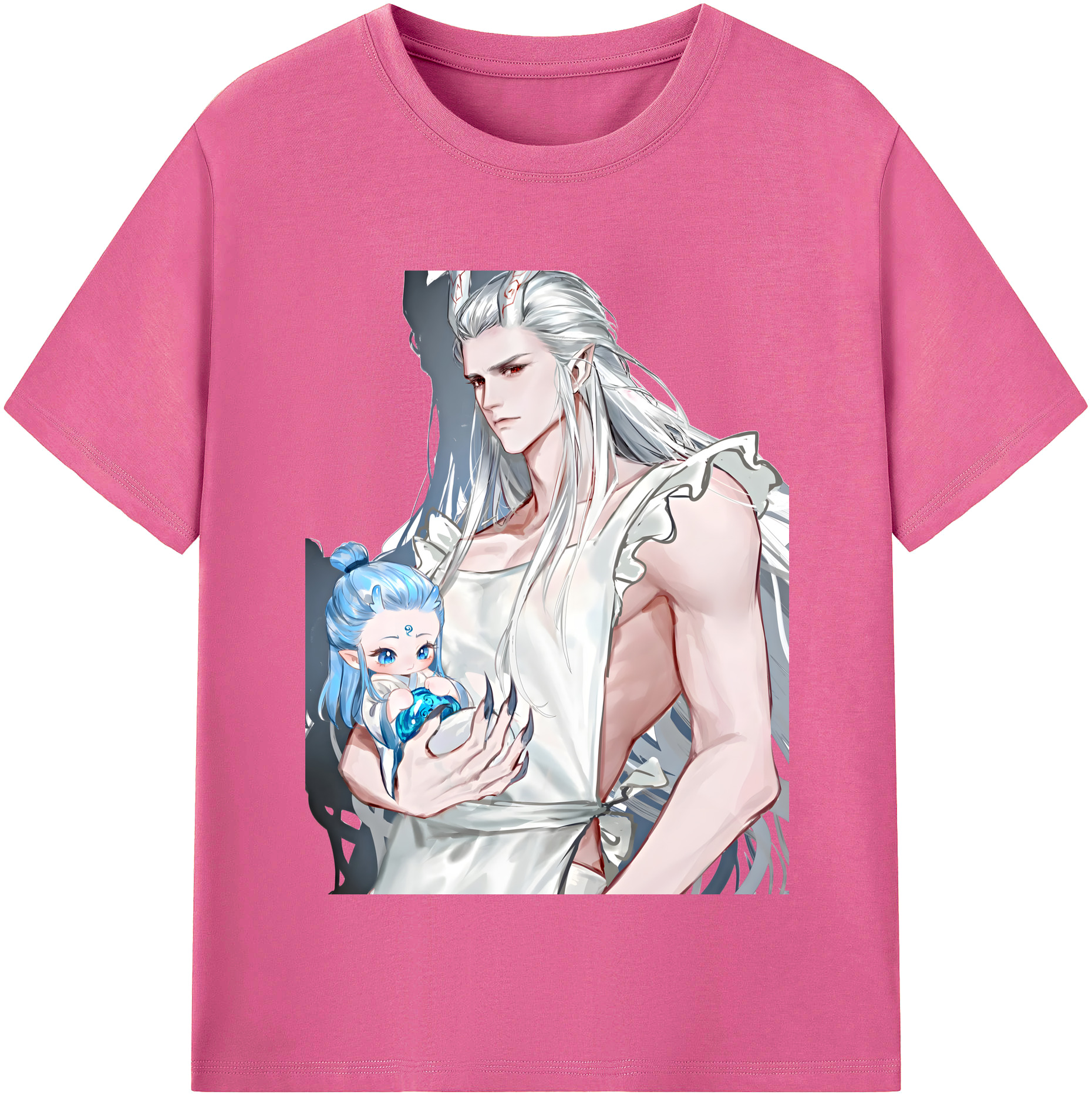 （画像用） Ne Zha 2 ナタ 魔童の大暴れ レディースカジュアルプリントTシャツ（綿100％）