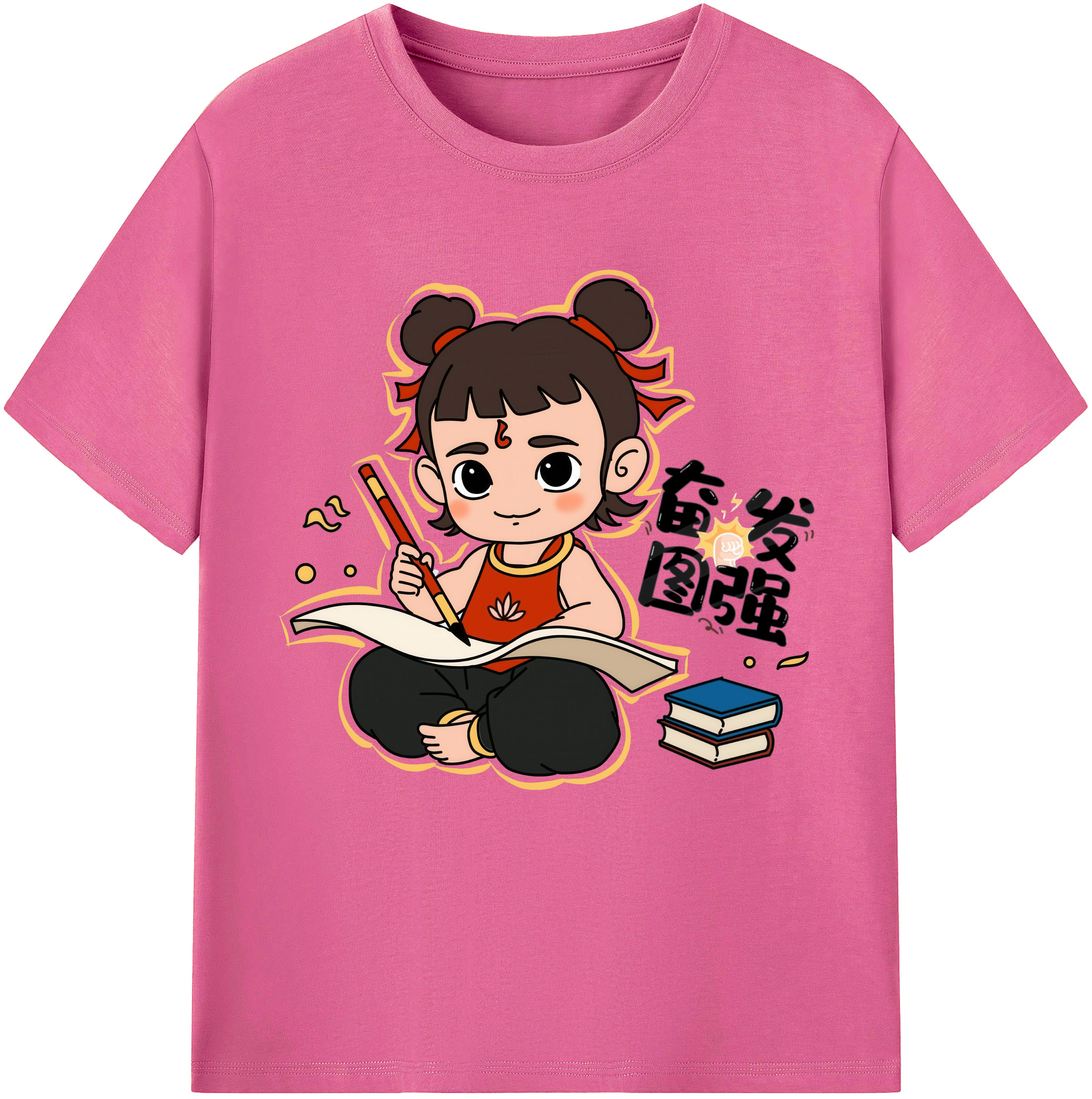 （画像用） Ne Zha 2 ナタ 魔童の大暴れ レディースカジュアルプリントTシャツ（綿100％）