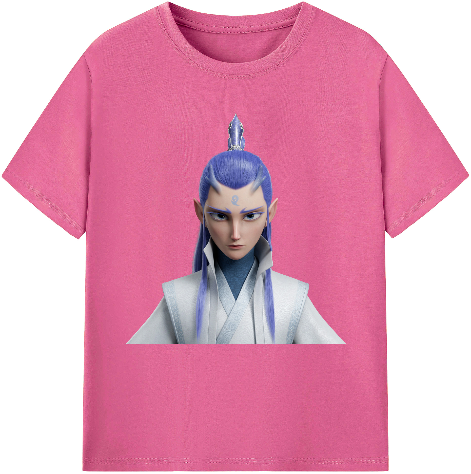 （画像用） Ne Zha 2 ナタ 魔童の大暴れ レディースカジュアルプリントTシャツ（綿100％）