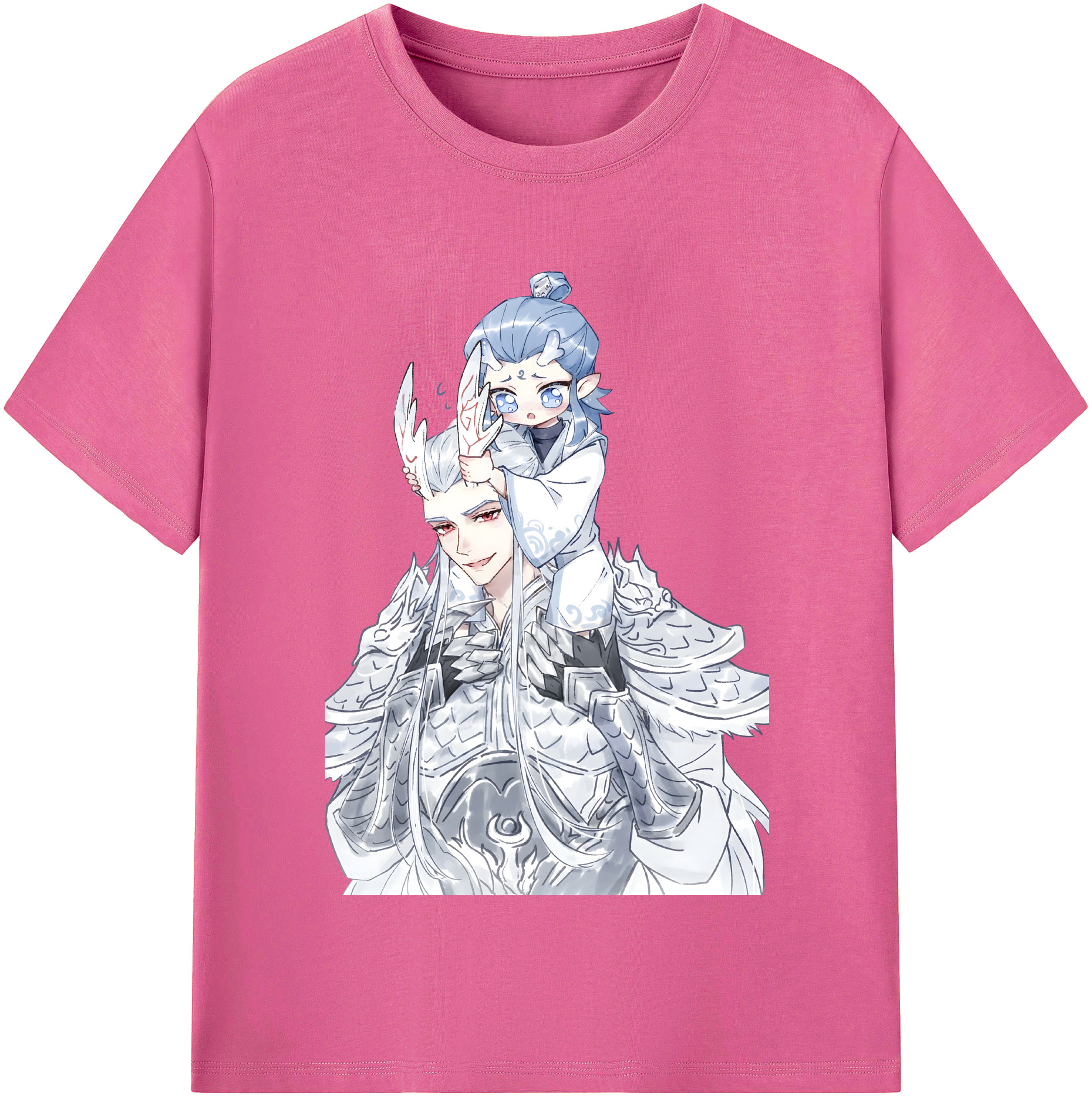 （画像用） Ne Zha 2 ナタ 魔童の大暴れ レディースカジュアルプリントTシャツ（綿100％）