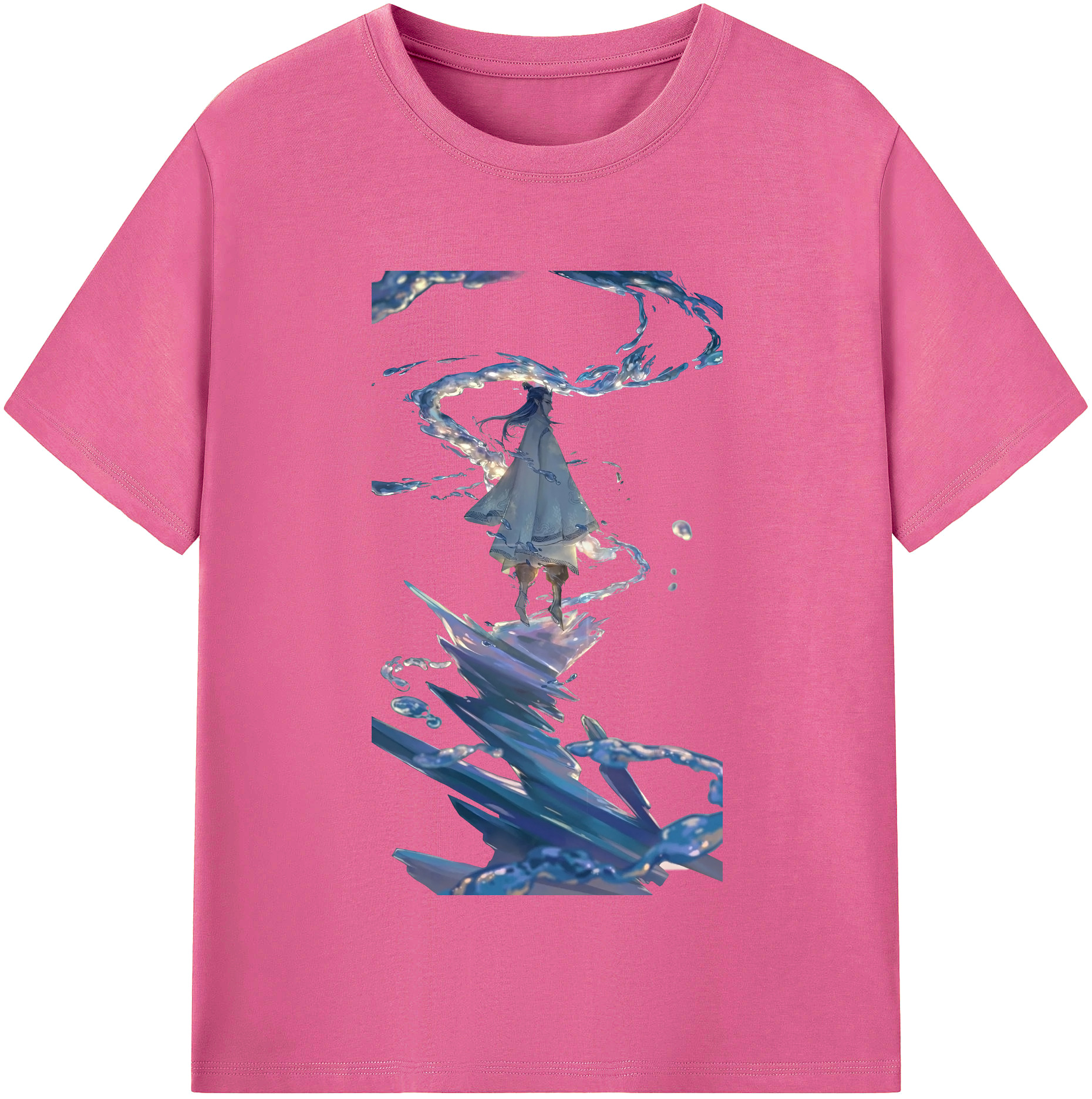 （画像用） Ne Zha 2 ナタ 魔童の大暴れ レディースカジュアルプリントTシャツ（綿100％）