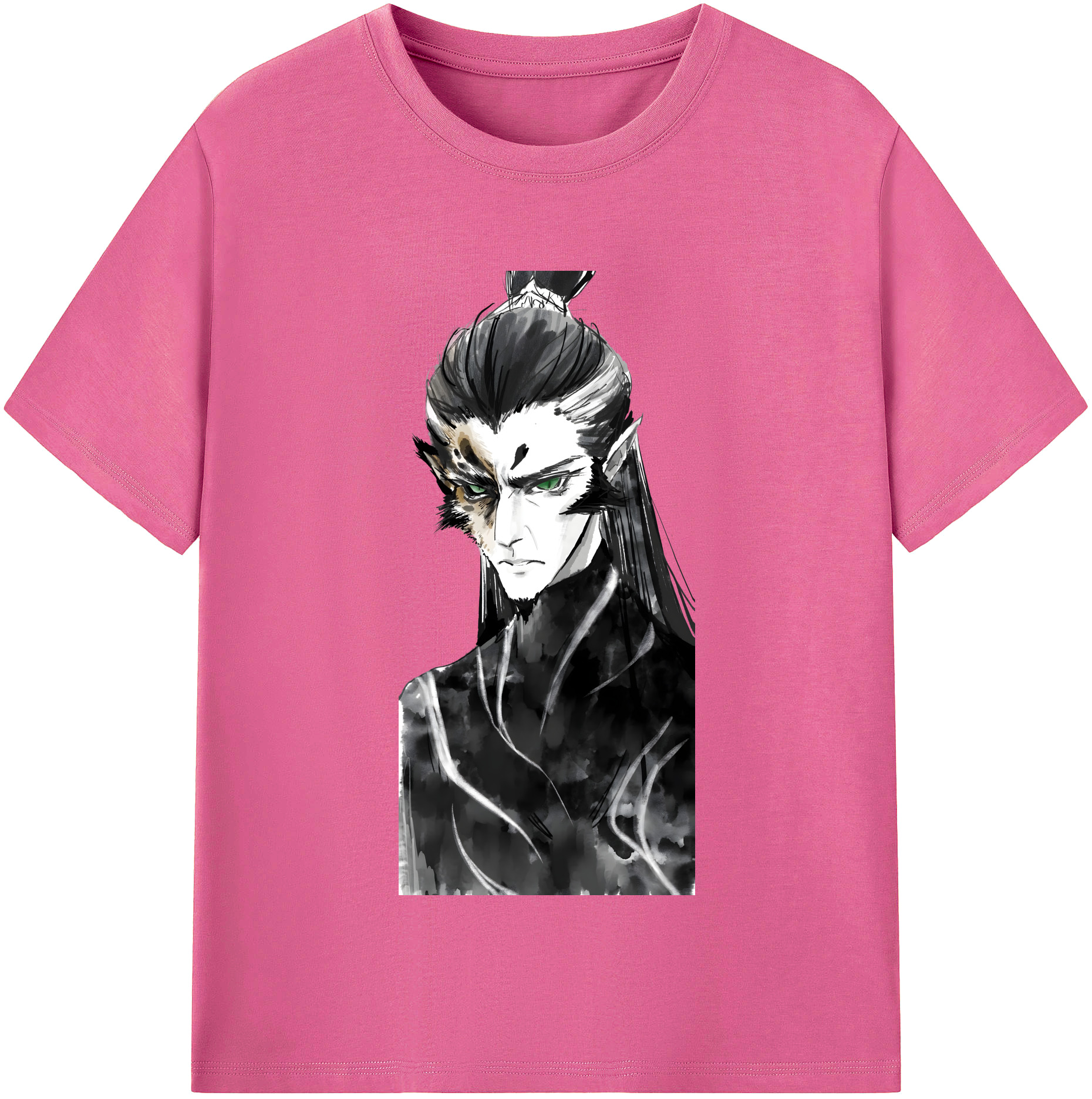 （画像用） Ne Zha 2 ナタ 魔童の大暴れ レディースカジュアルプリントTシャツ（綿100％）