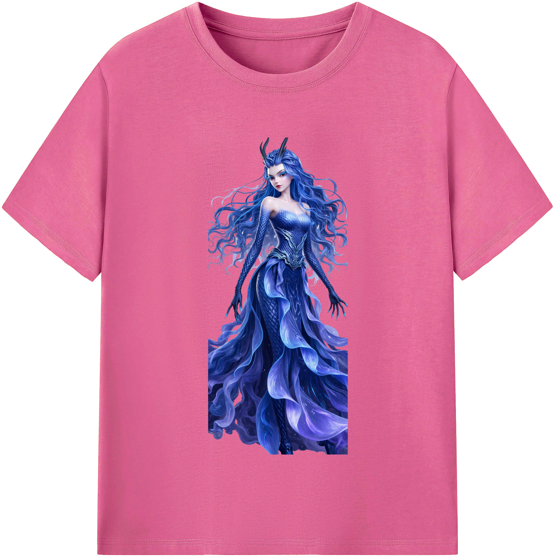 （画像用） Ne Zha 2 ナタ 魔童の大暴れ レディースカジュアルプリントTシャツ（綿100％）