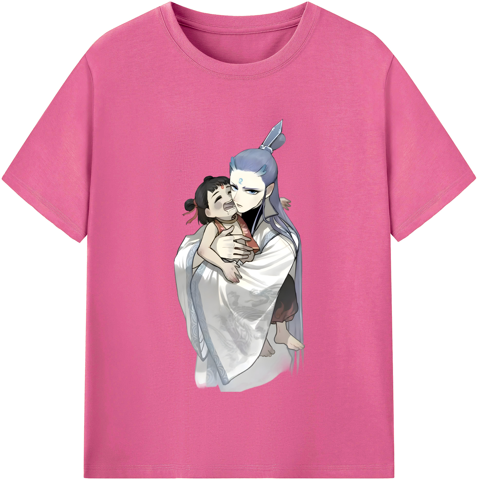 （画像用） Ne Zha 2 ナタ 魔童の大暴れ レディースカジュアルプリントTシャツ（綿100％）