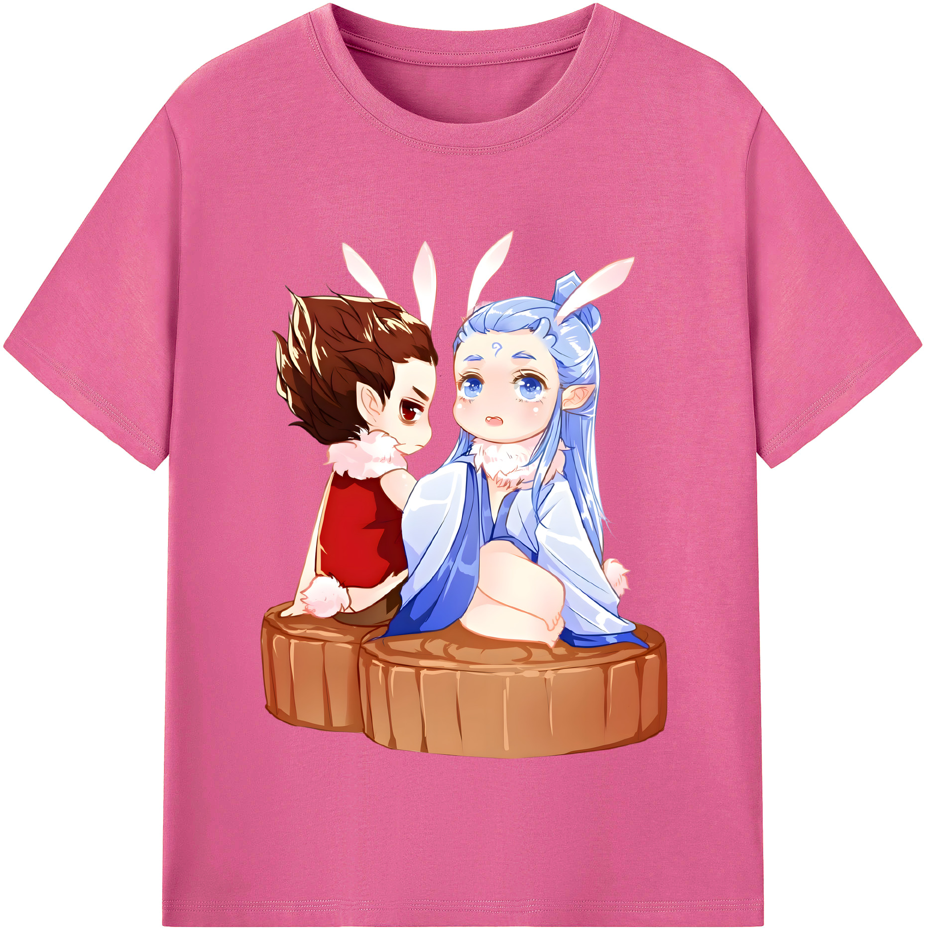 （画像用） Ne Zha 2 ナタ 魔童の大暴れ レディースカジュアルプリントTシャツ（綿100％）