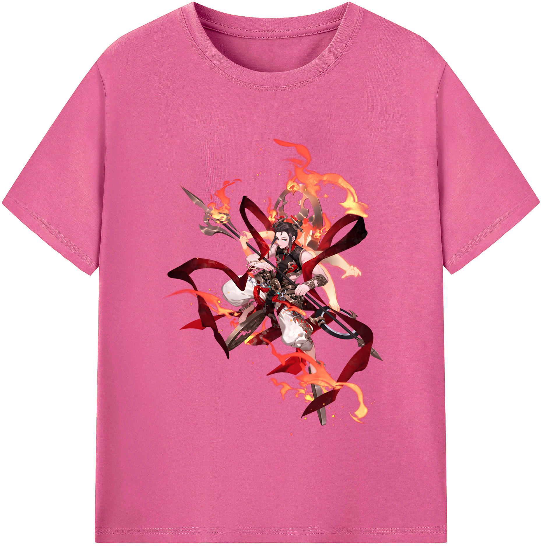 （画像用） Ne Zha 2 ナタ 魔童の大暴れ レディースカジュアルプリントTシャツ（綿100％）