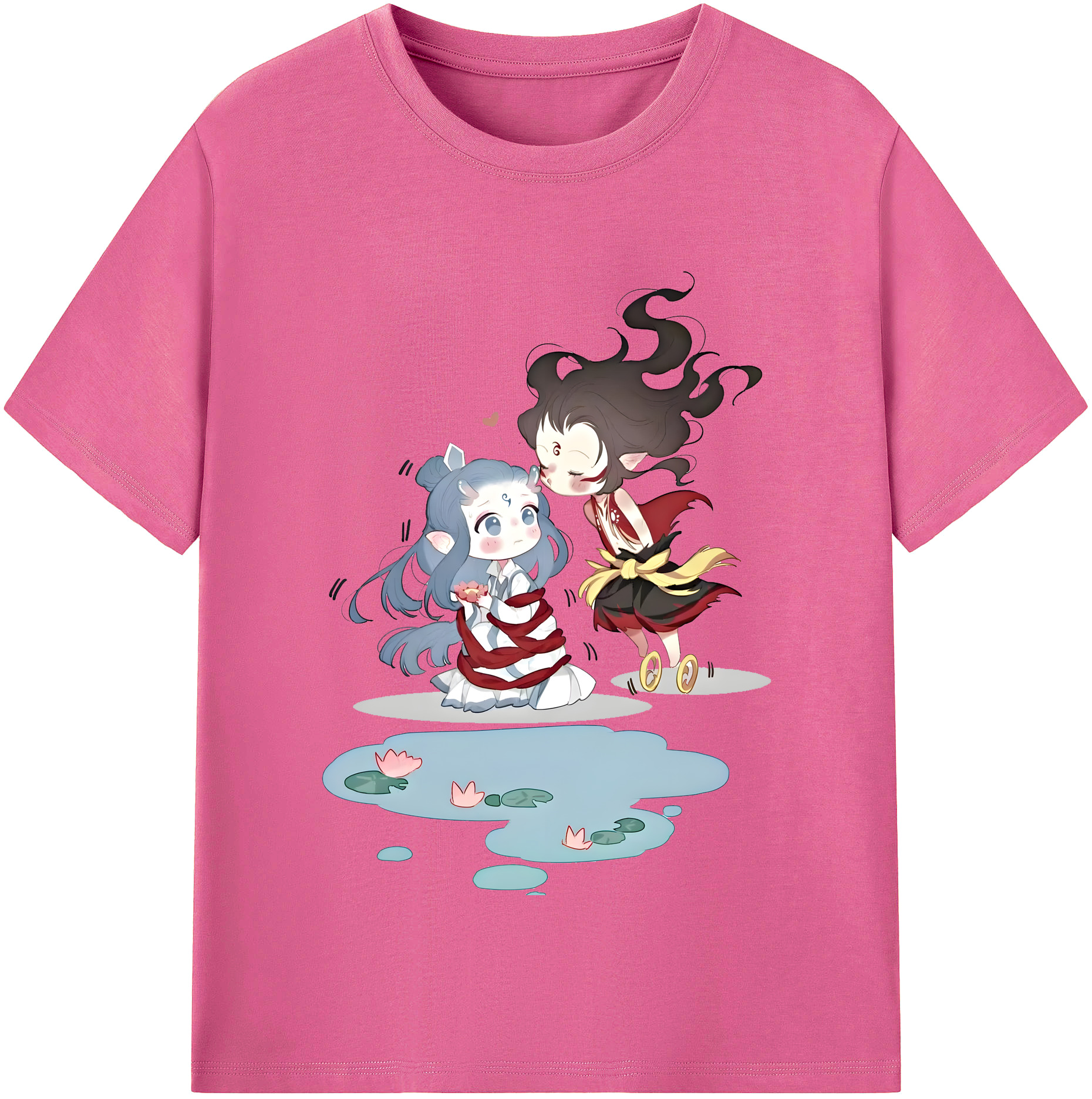 （画像用） Ne Zha 2 ナタ 魔童の大暴れ レディースカジュアルプリントTシャツ（綿100％）
