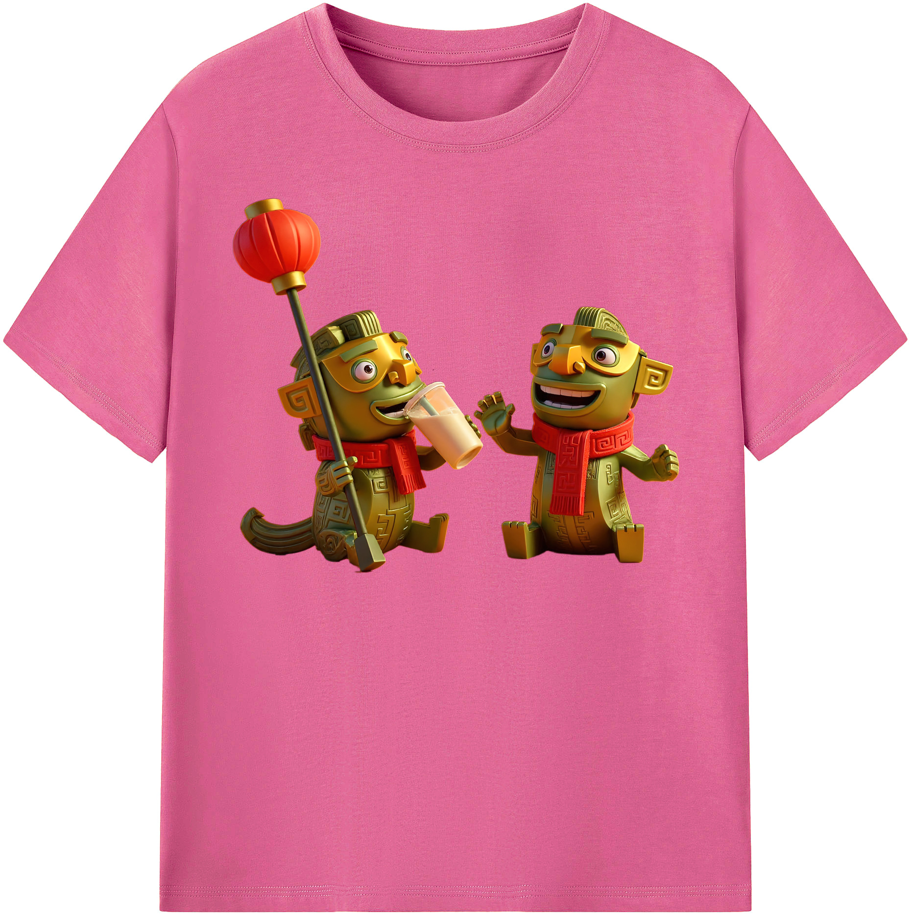 （画像用） Ne Zha 2 ナタ 魔童の大暴れ レディースカジュアルプリントTシャツ（綿100％）