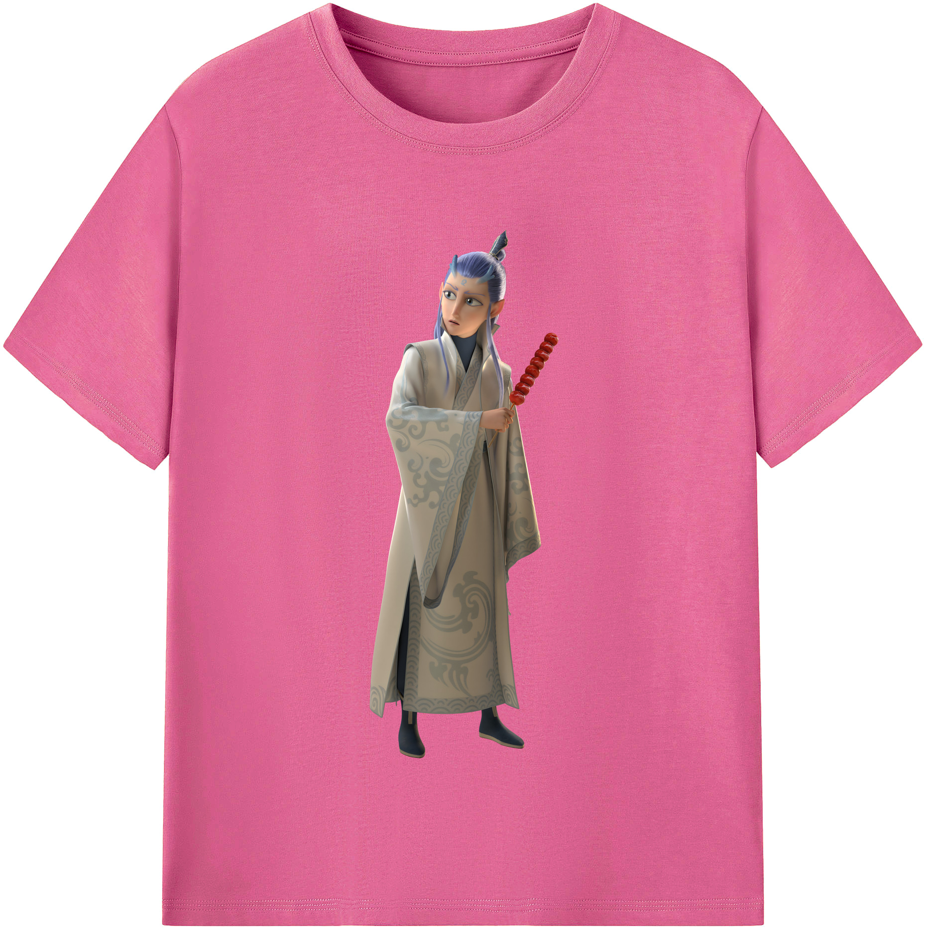 （画像用） Ne Zha 2 ナタ 魔童の大暴れ レディースカジュアルプリントTシャツ（綿100％）