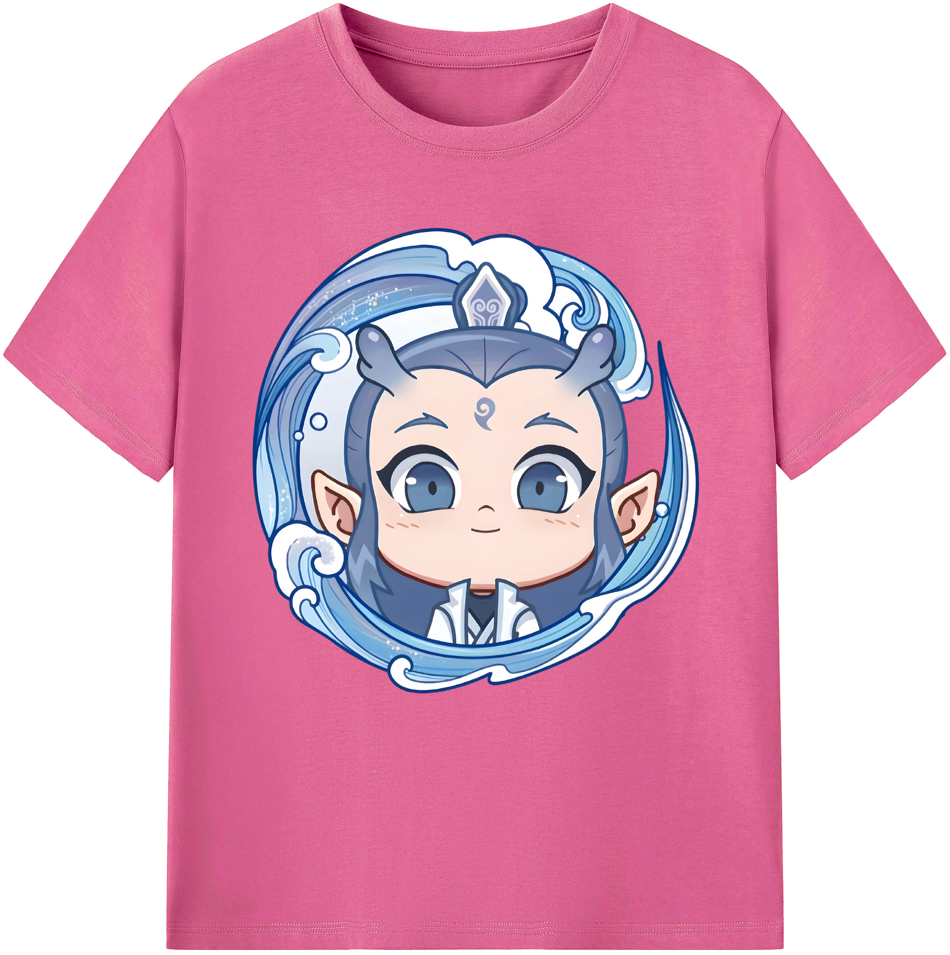 （画像用） Ne Zha 2 ナタ 魔童の大暴れ レディースカジュアルプリントTシャツ（綿100％）