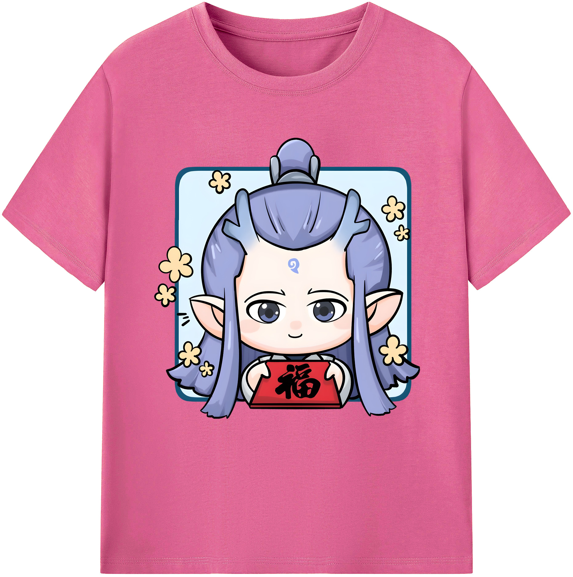 （画像用） Ne Zha 2 ナタ 魔童の大暴れ レディースカジュアルプリントTシャツ（綿100％）