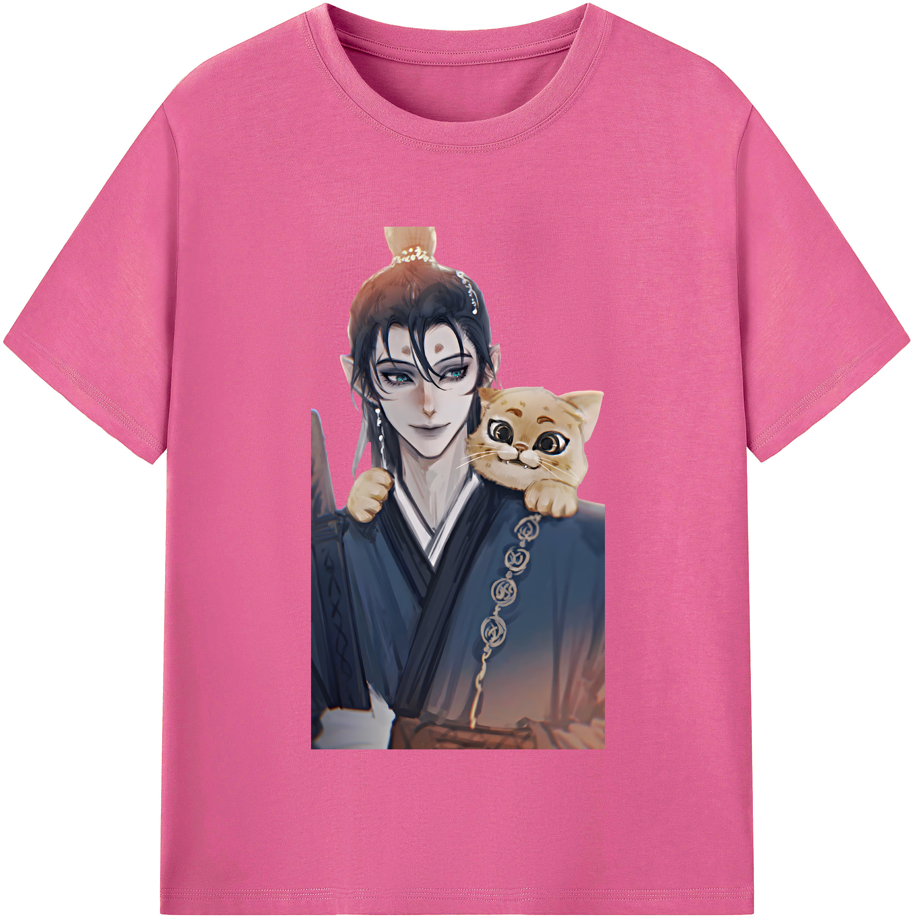（画像用） Ne Zha 2 ナタ 魔童の大暴れ レディースカジュアルプリントTシャツ（綿100％）