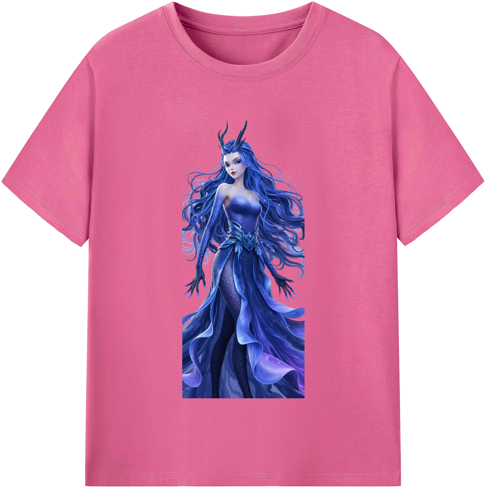 （画像用） Ne Zha 2 ナタ 魔童の大暴れ レディースカジュアルプリントTシャツ（綿100％）