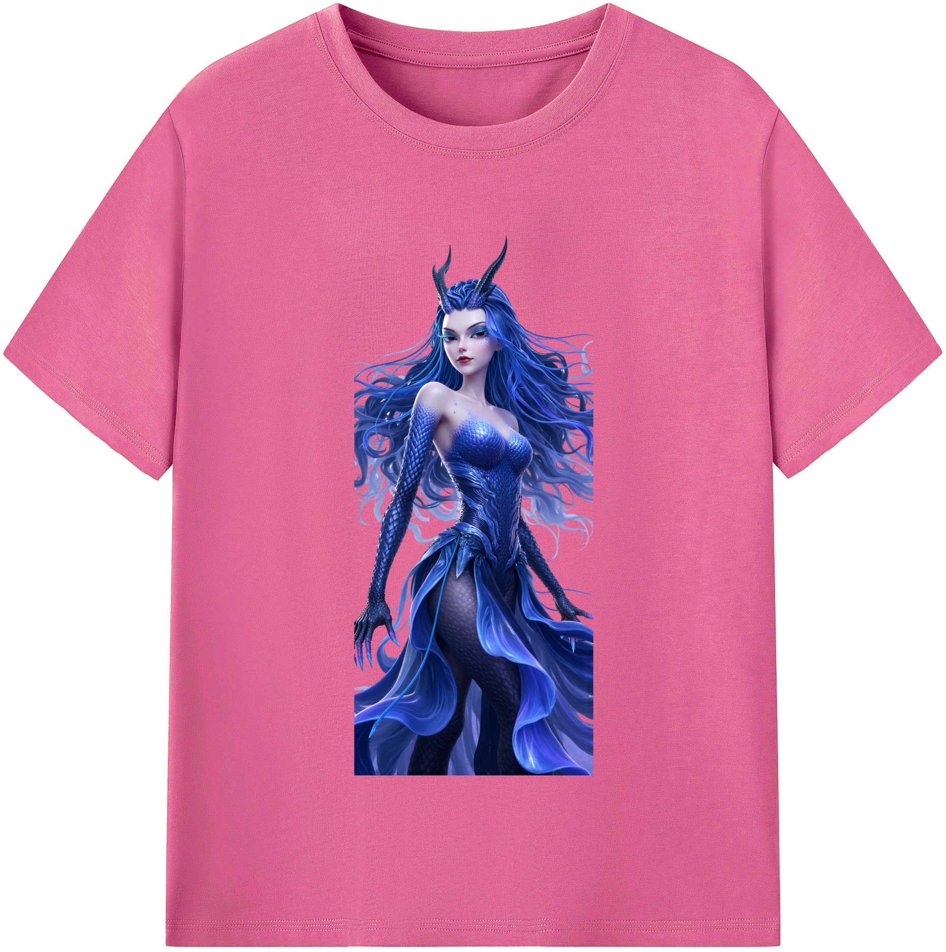 （画像用） Ne Zha 2 ナタ 魔童の大暴れ レディースカジュアルプリントTシャツ（綿100％）