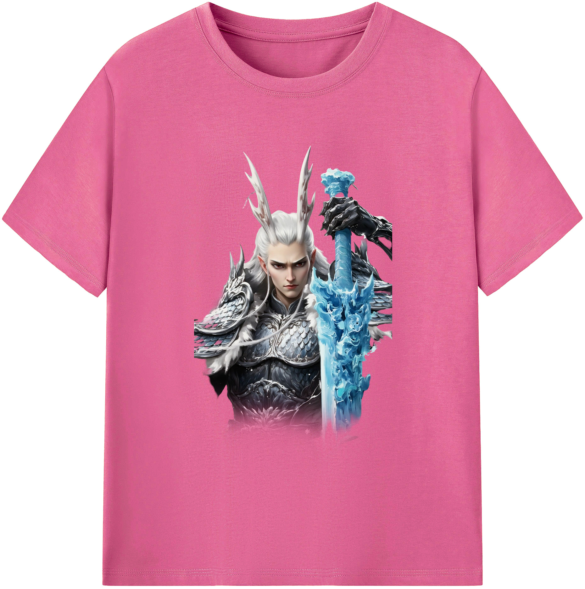 （画像用） Ne Zha 2 ナタ 魔童の大暴れ レディースカジュアルプリントTシャツ（綿100％）