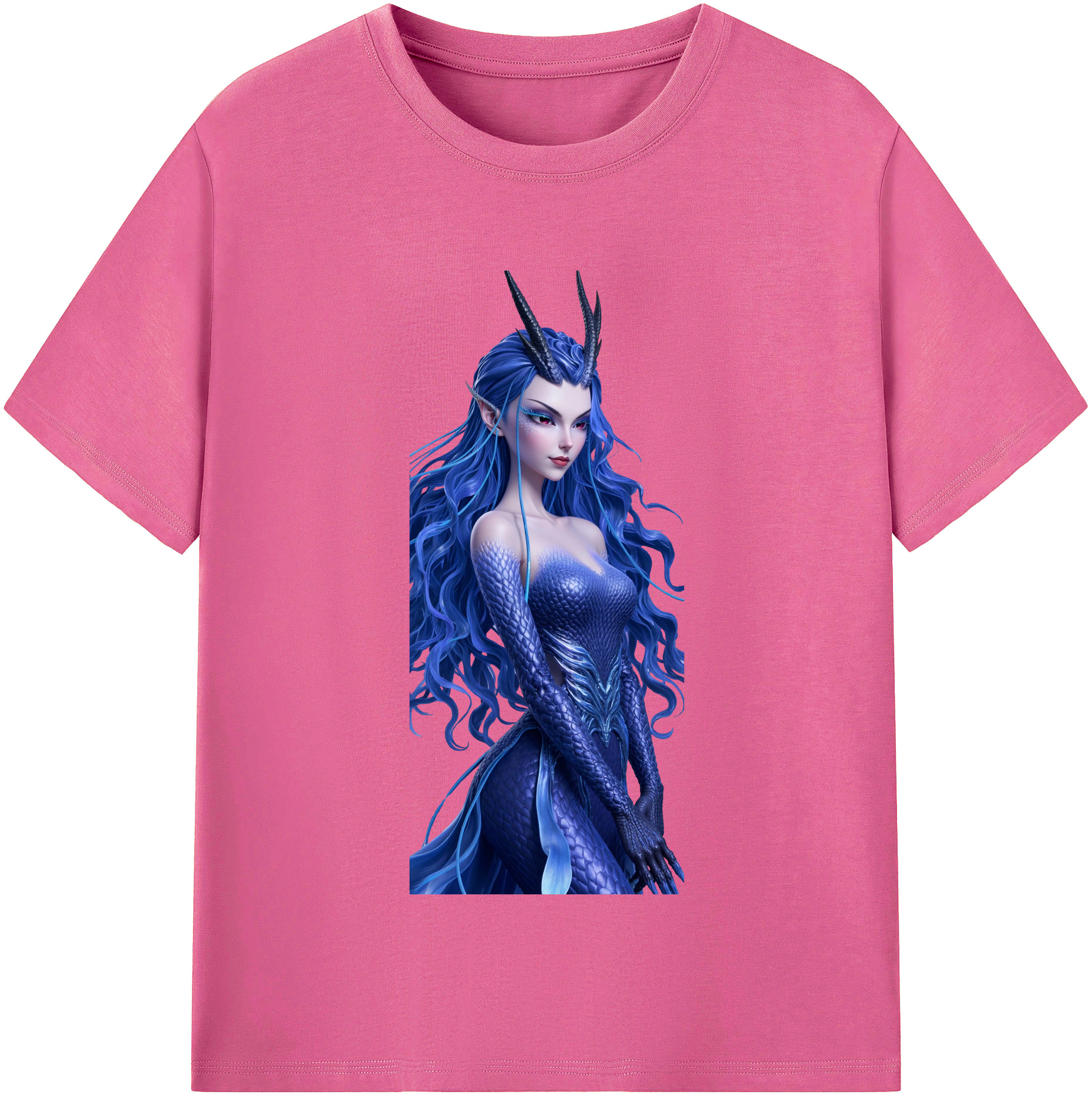 （画像用） Ne Zha 2 ナタ 魔童の大暴れ レディースカジュアルプリントTシャツ（綿100％）