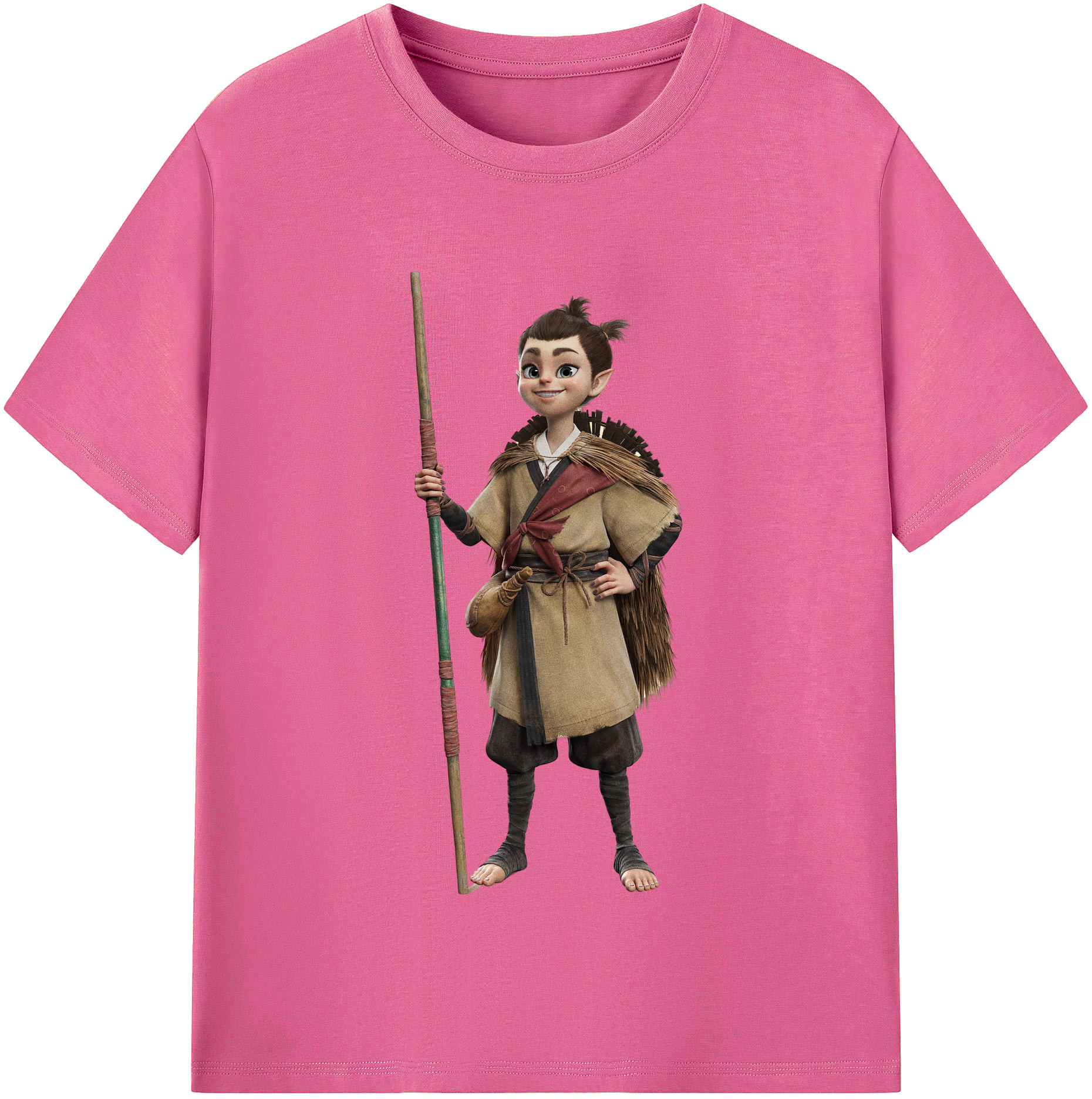 （画像用） Ne Zha 2 ナタ 魔童の大暴れ レディースカジュアルプリントTシャツ（綿100％）