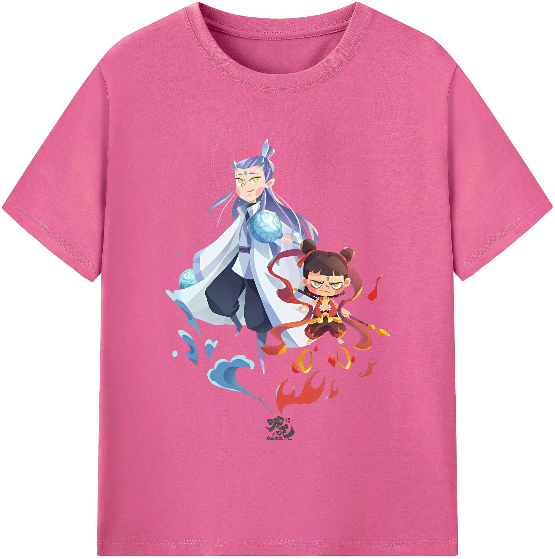 （画像用） Ne Zha 2 ナタ 魔童の大暴れ レディースカジュアルプリントTシャツ（綿100％）