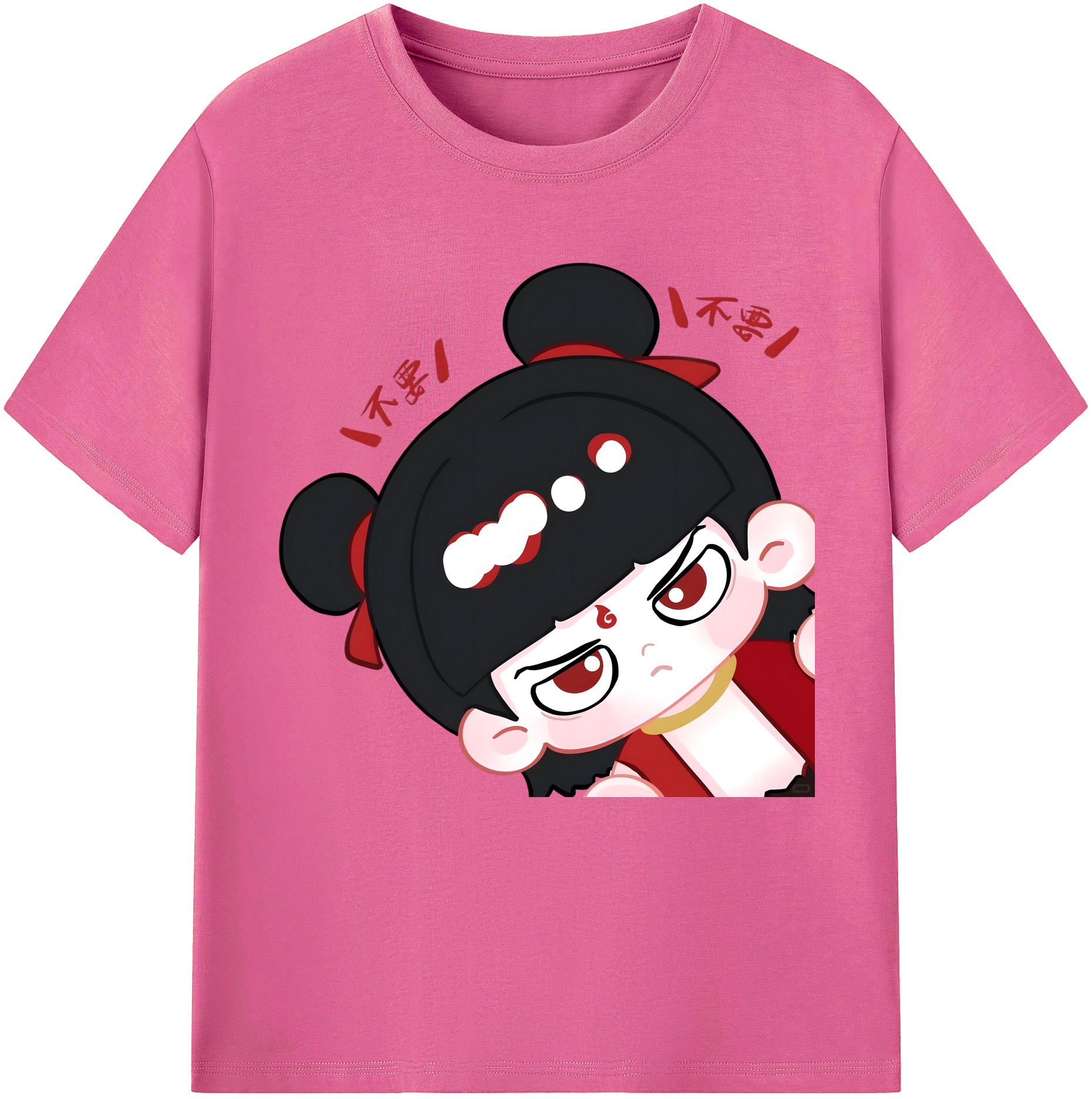 （画像用） Ne Zha 2 ナタ 魔童の大暴れ レディースカジュアルプリントTシャツ（綿100％）