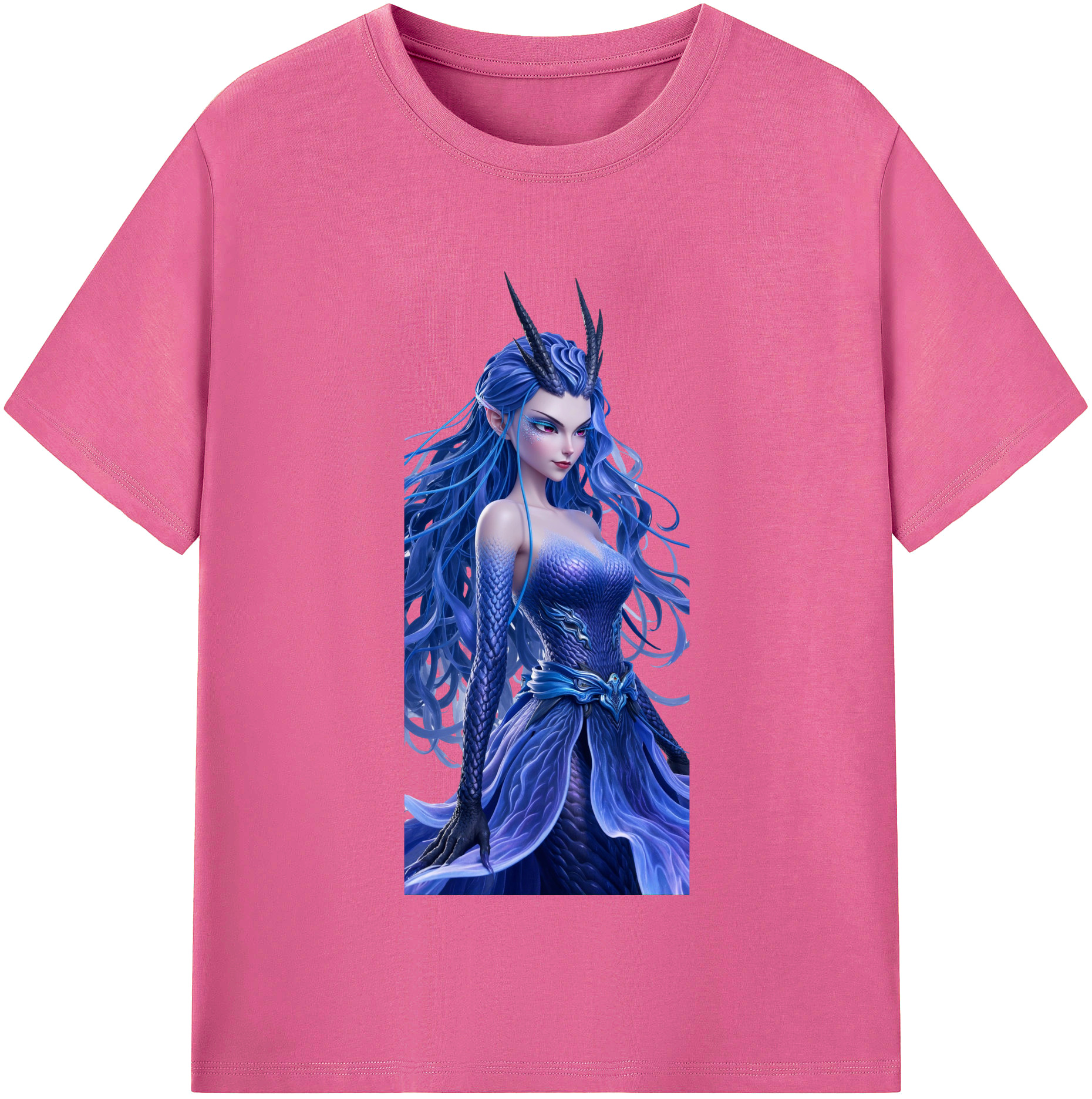 （画像用） Ne Zha 2 ナタ 魔童の大暴れ レディースカジュアルプリントTシャツ（綿100％）