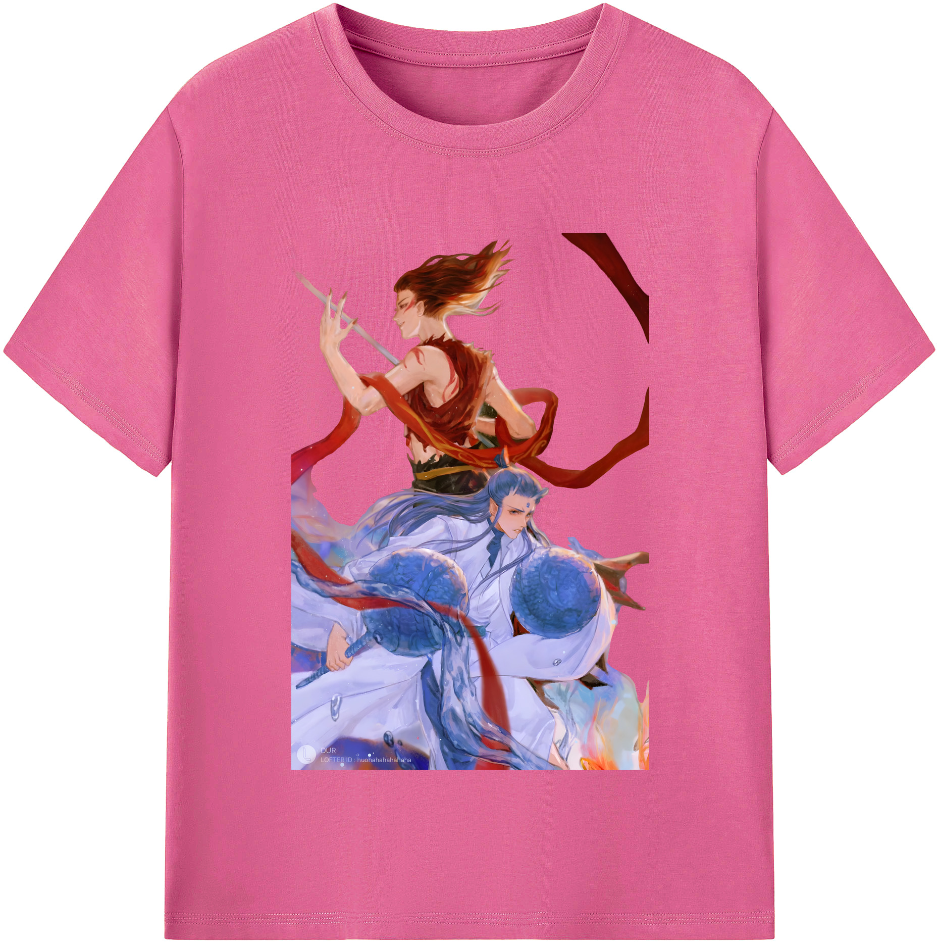 （画像用） Ne Zha 2 ナタ 魔童の大暴れ レディースカジュアルプリントTシャツ（綿100％）