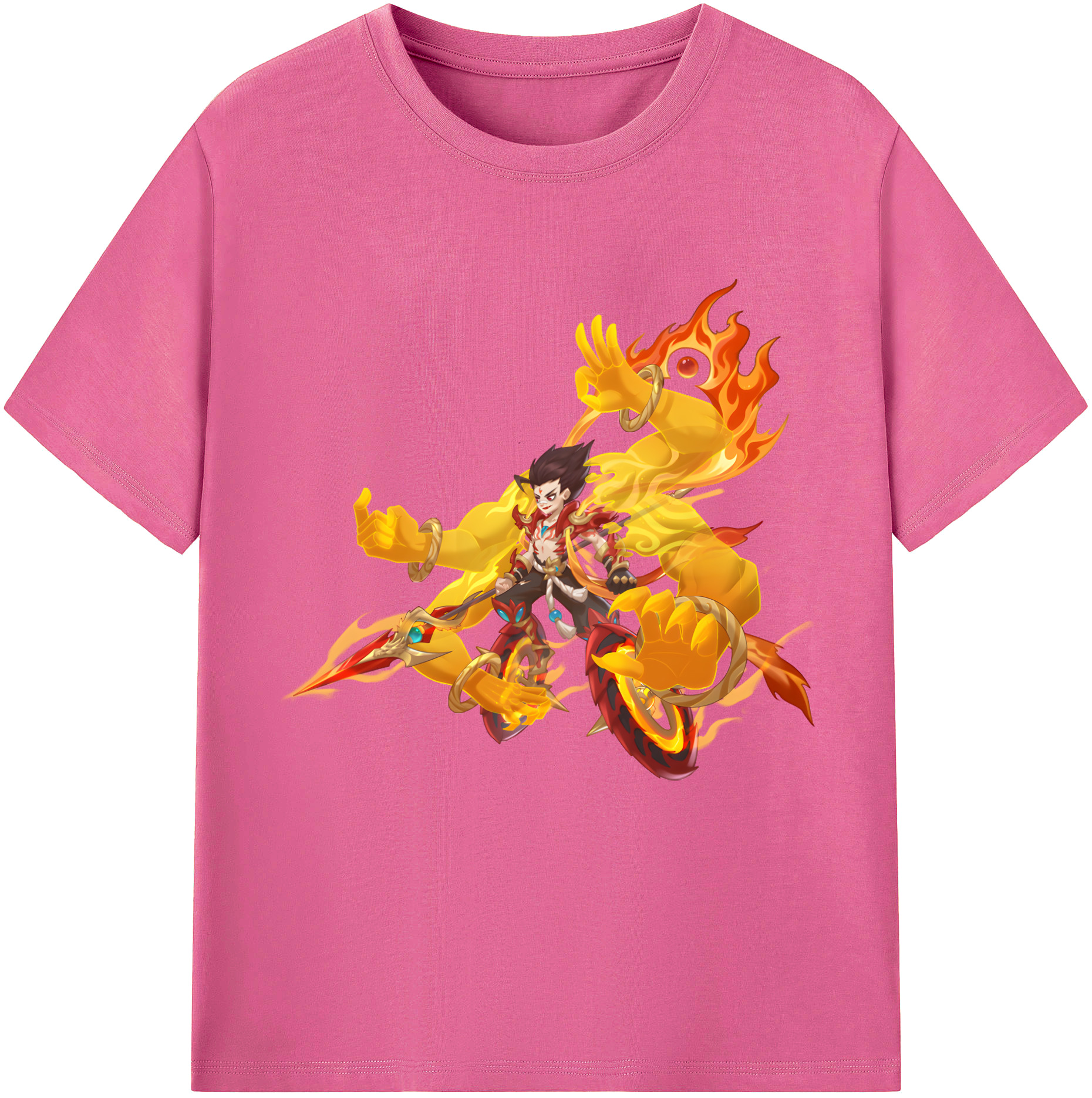 （画像用） Ne Zha 2 ナタ 魔童の大暴れ レディースカジュアルプリントTシャツ（綿100％）