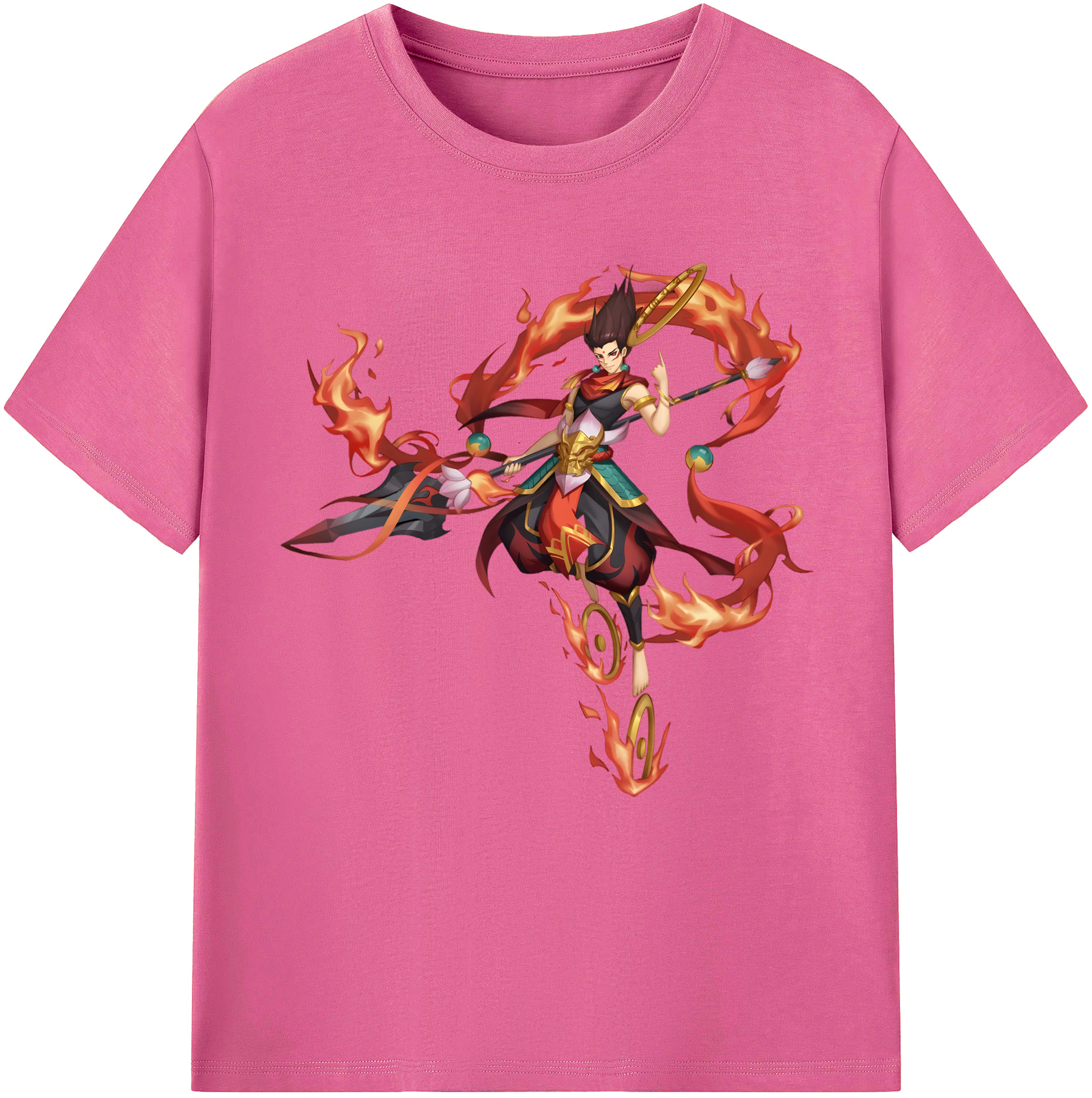 （画像用） Ne Zha 2 ナタ 魔童の大暴れ レディースカジュアルプリントTシャツ（綿100％）