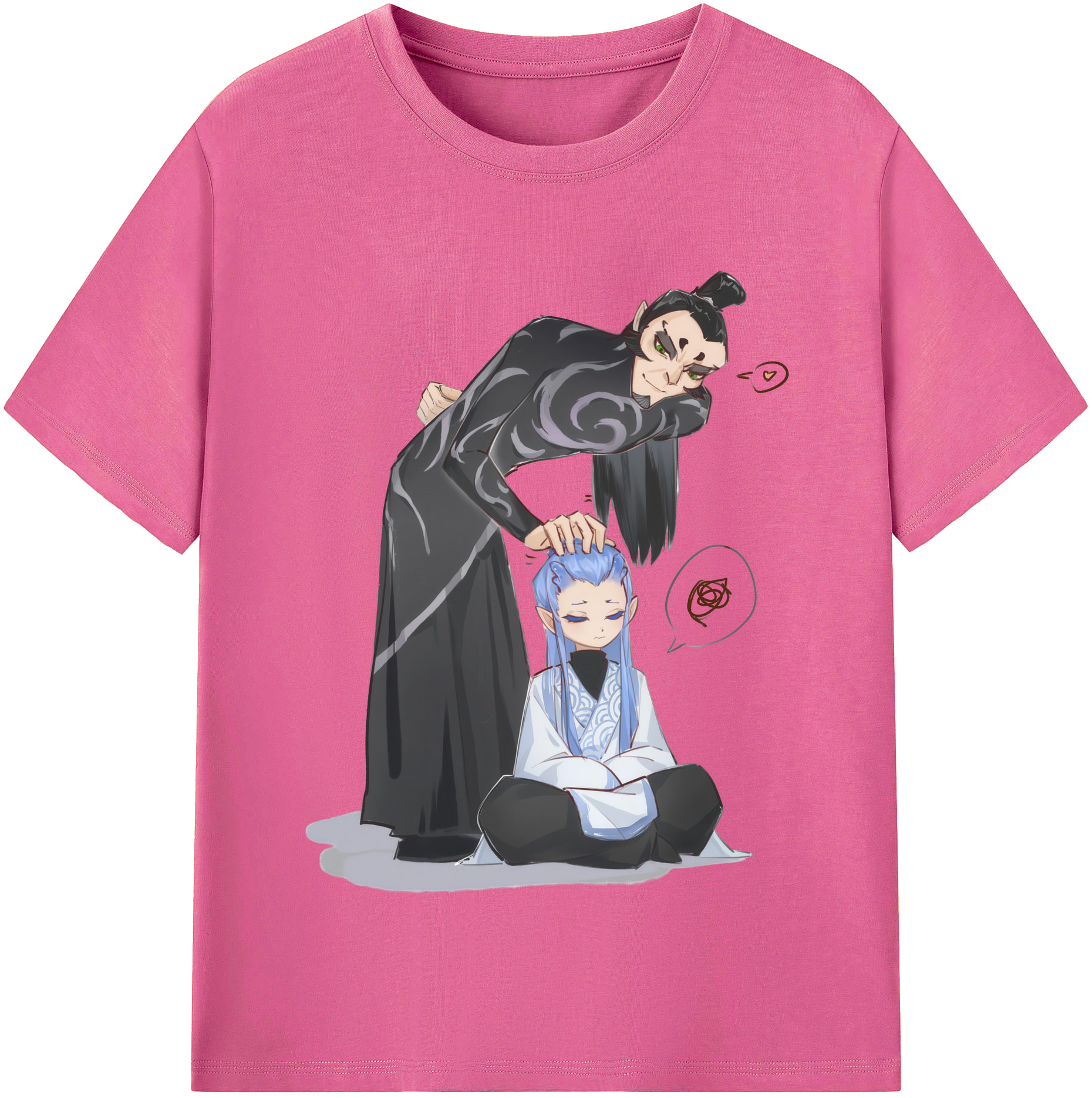 （画像用） Ne Zha 2 ナタ 魔童の大暴れ レディースカジュアルプリントTシャツ（綿100％）