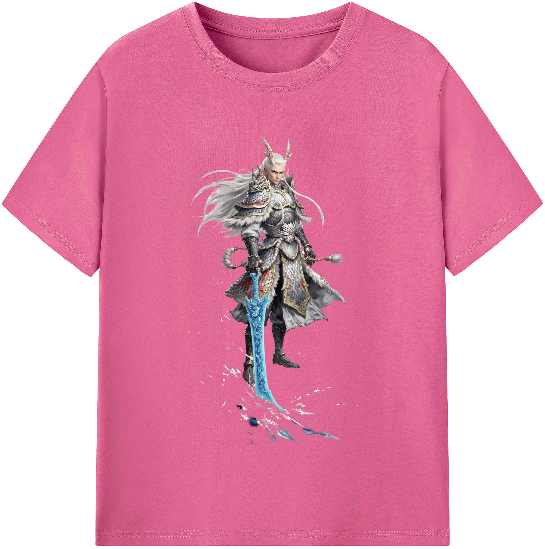 （画像用） Ne Zha 2 ナタ 魔童の大暴れ レディースカジュアルプリントTシャツ（綿100％）