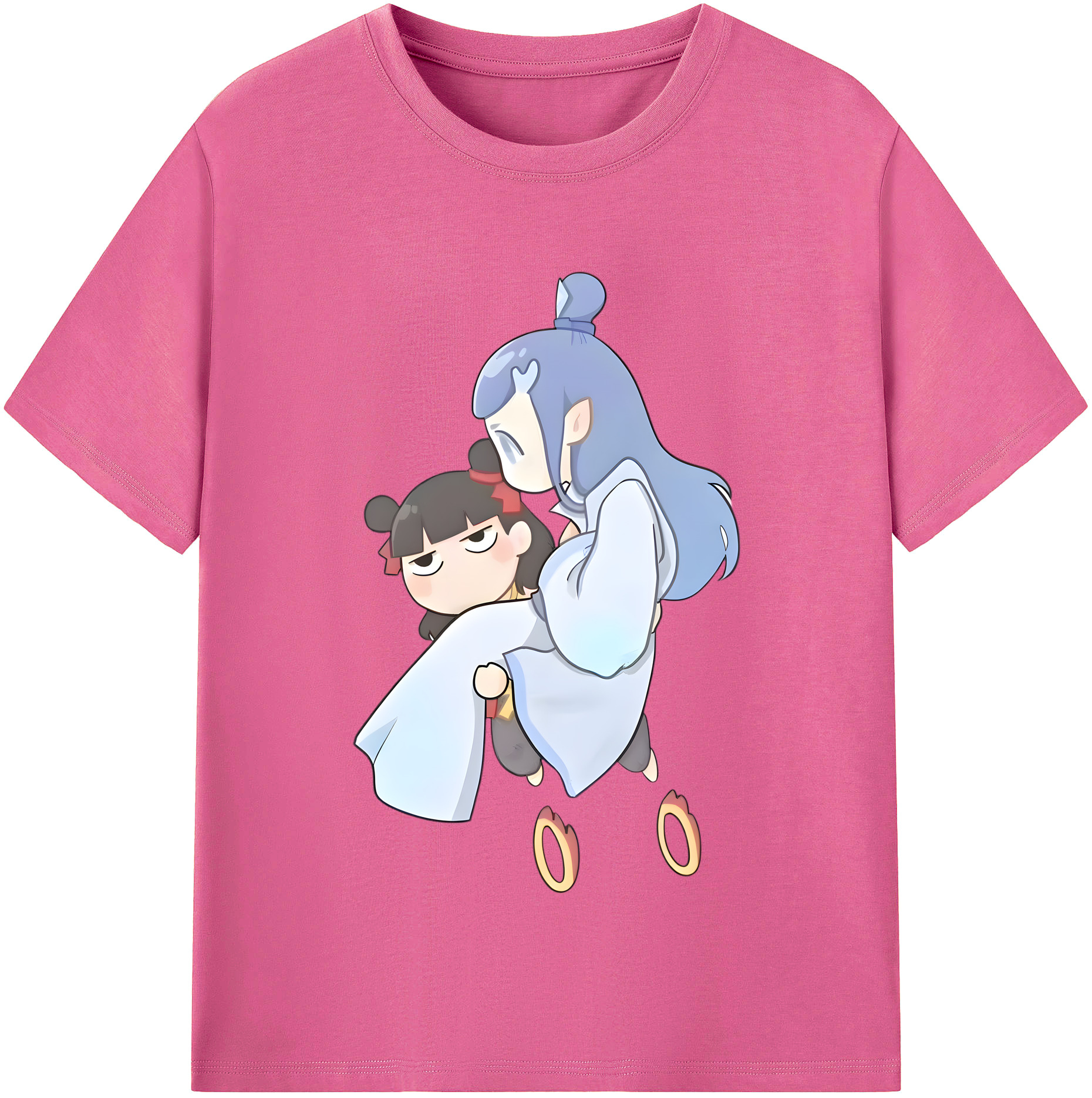 （画像用） Ne Zha 2 ナタ 魔童の大暴れ レディースカジュアルプリントTシャツ（綿100％）