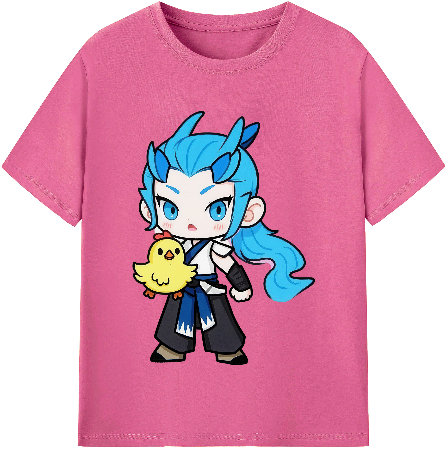 （画像用） Ne Zha 2 ナタ 魔童の大暴れ レディースカジュアルプリントTシャツ（綿100％）