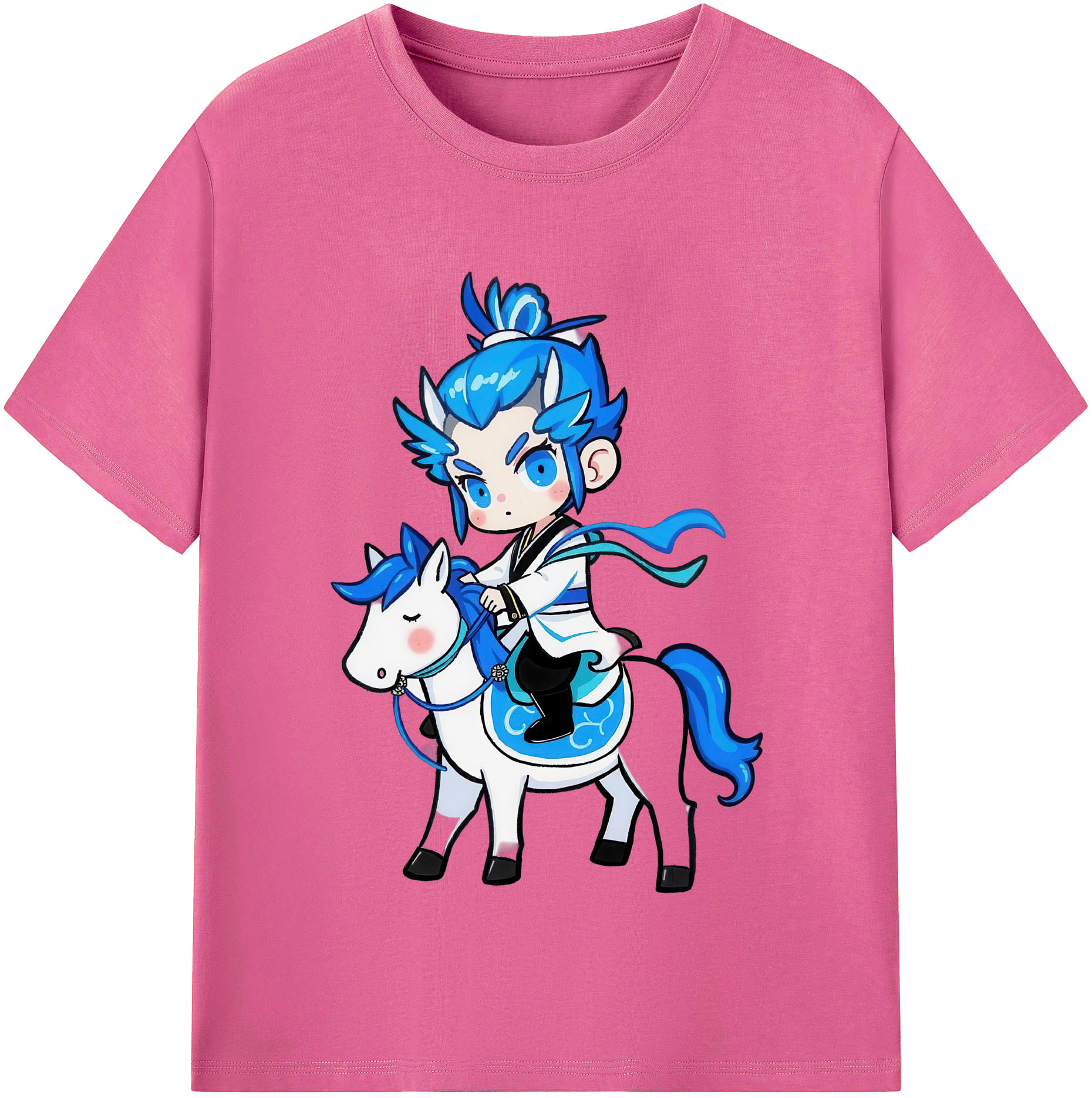 （画像用） Ne Zha 2 ナタ 魔童の大暴れ レディースカジュアルプリントTシャツ（綿100％）