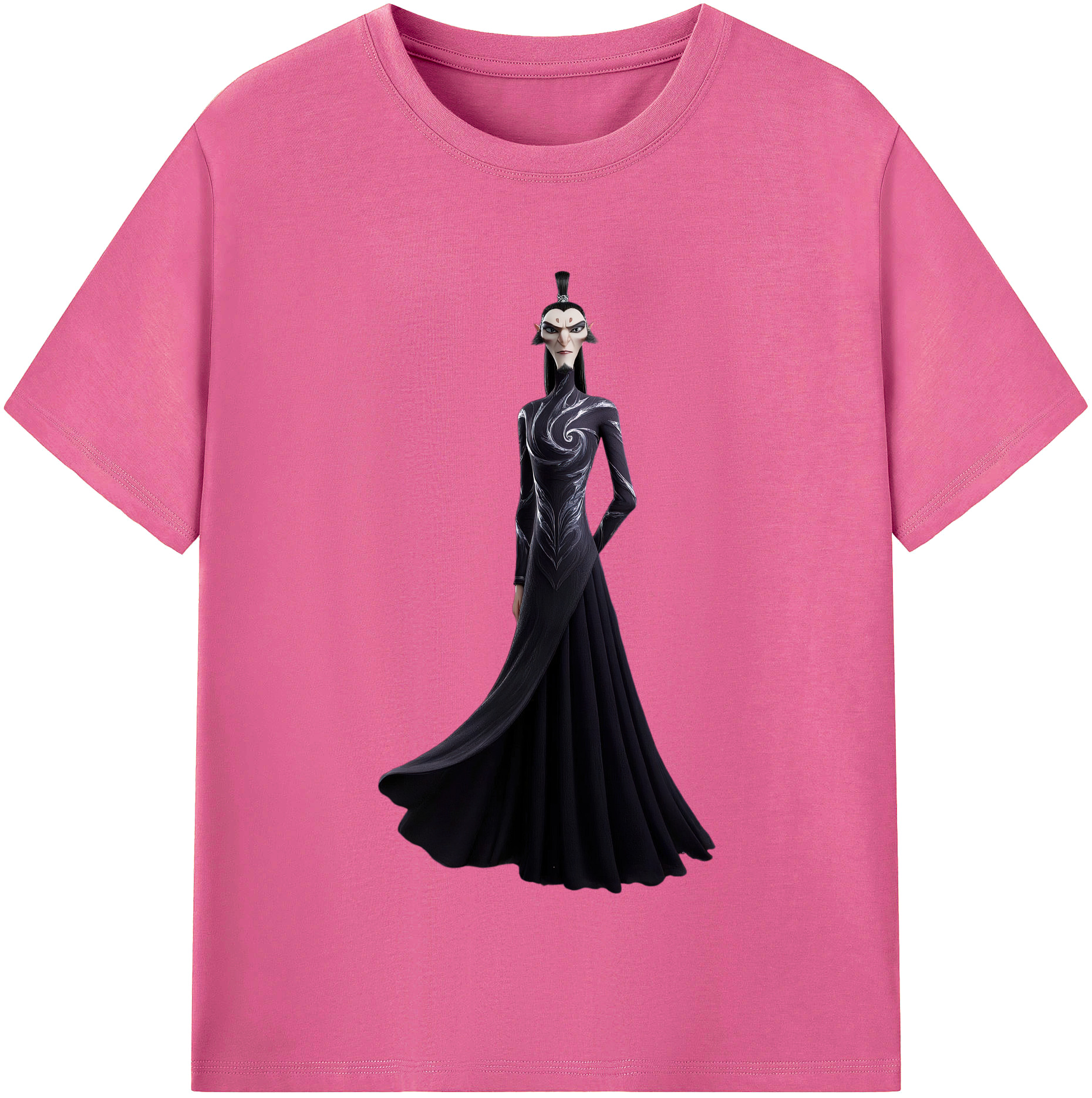 （画像用） Ne Zha 2 ナタ 魔童の大暴れ レディースカジュアルプリントTシャツ（綿100％）