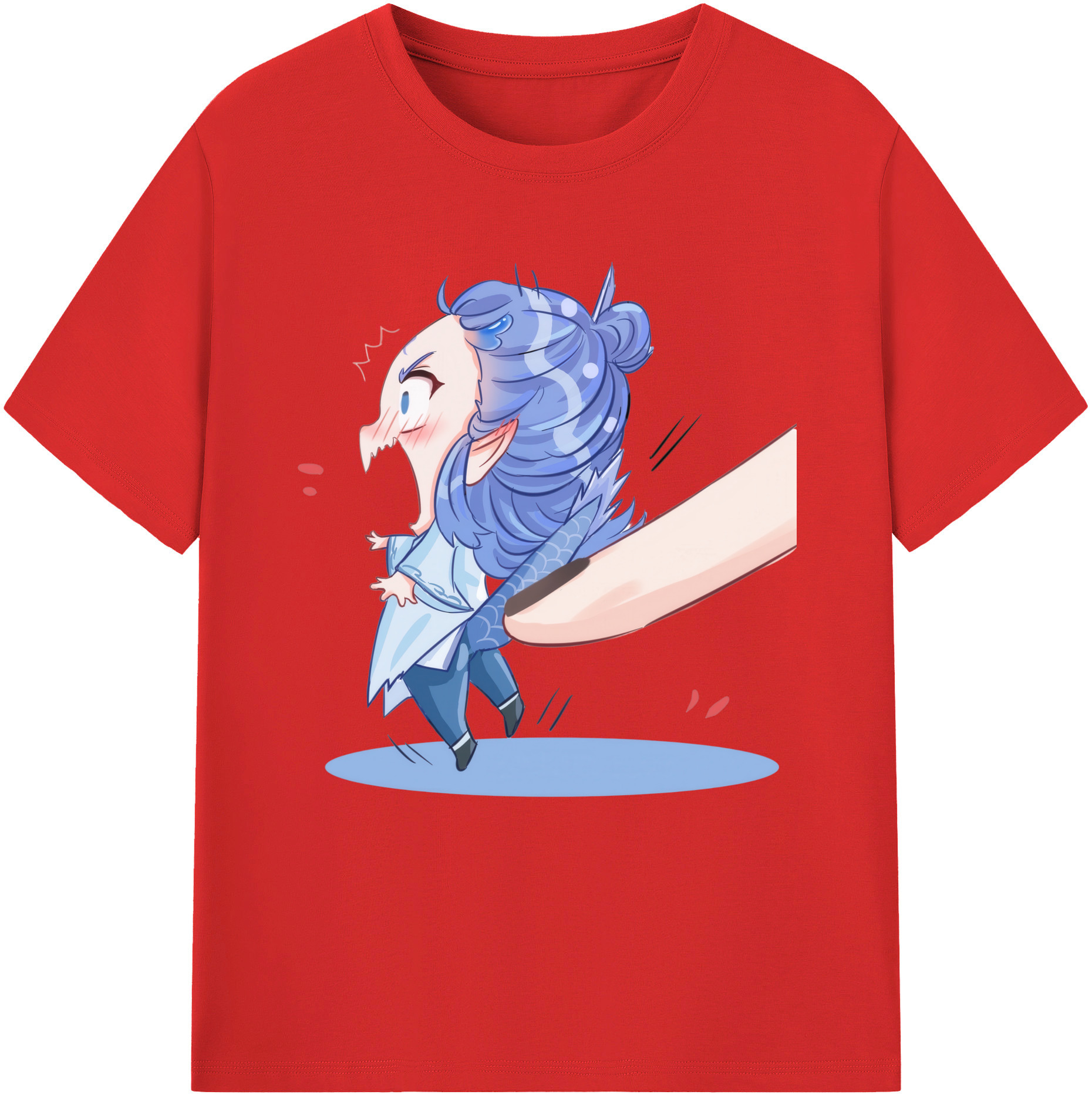 （画像用） Ne Zha 2 ナタ 魔童の大暴れ レディースカジュアルプリントTシャツ（綿100％）