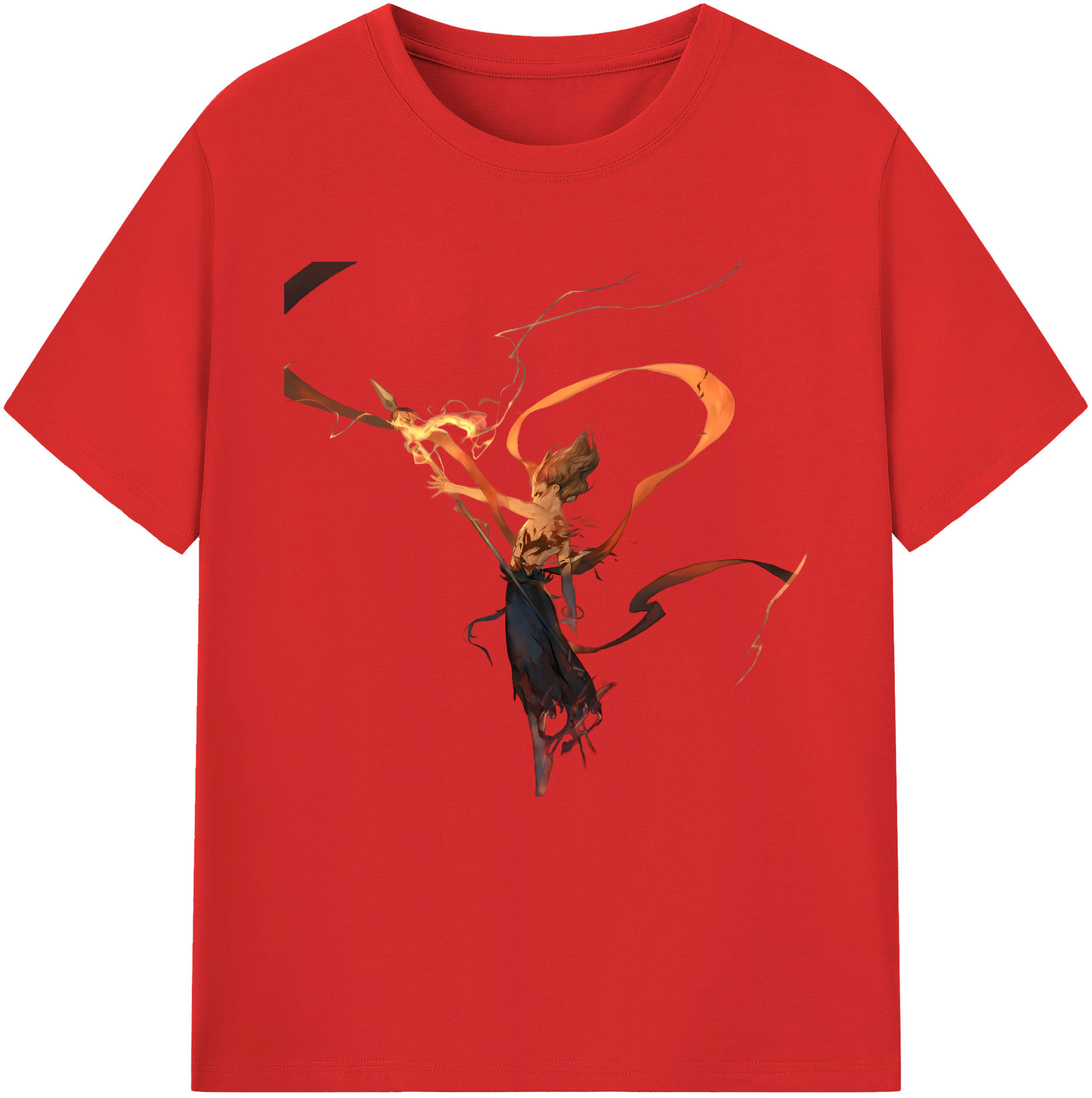 （画像用） Ne Zha 2 ナタ 魔童の大暴れ レディースカジュアルプリントTシャツ（綿100％）