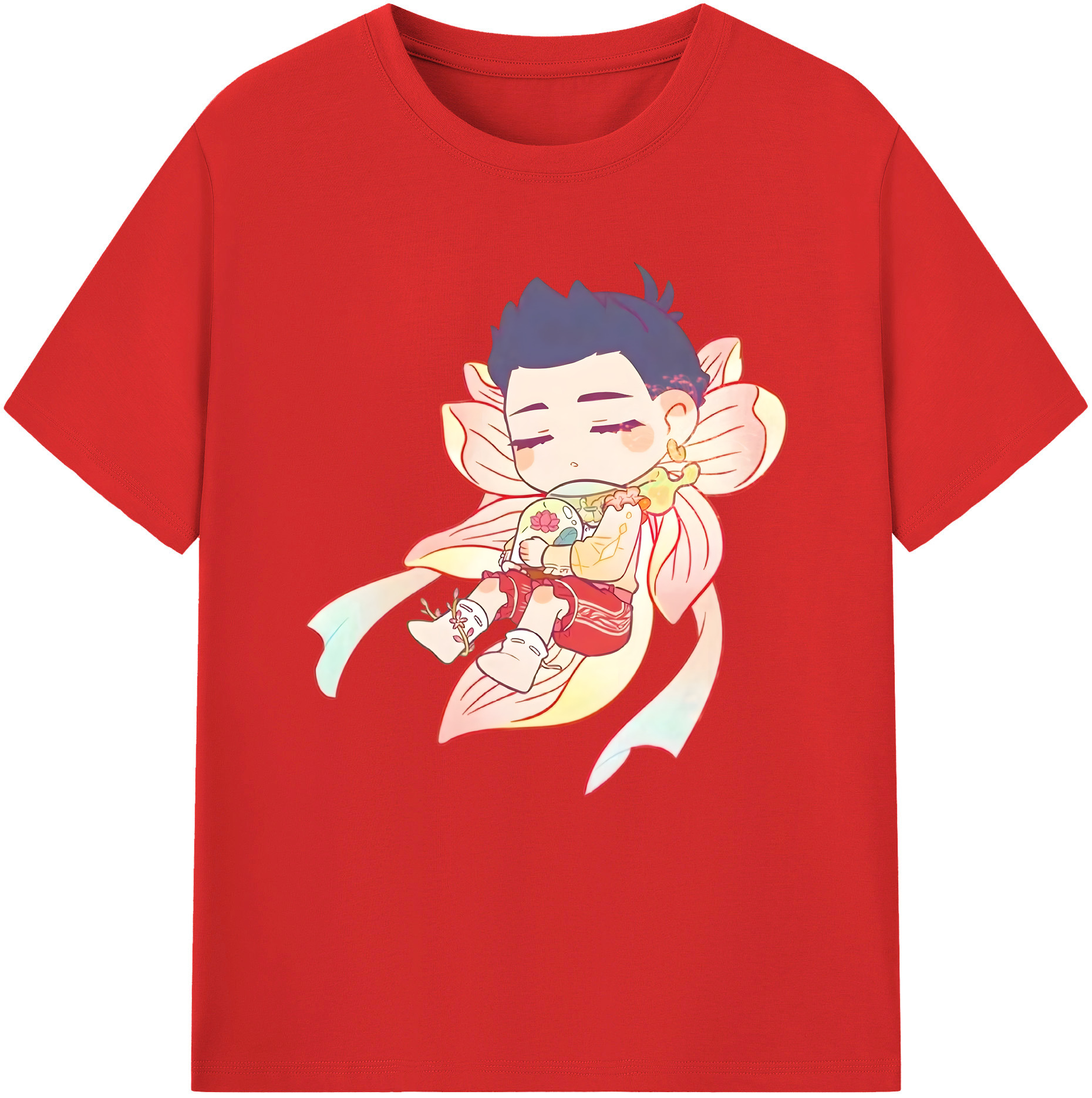 （画像用） Ne Zha 2 ナタ 魔童の大暴れ レディースカジュアルプリントTシャツ（綿100％）