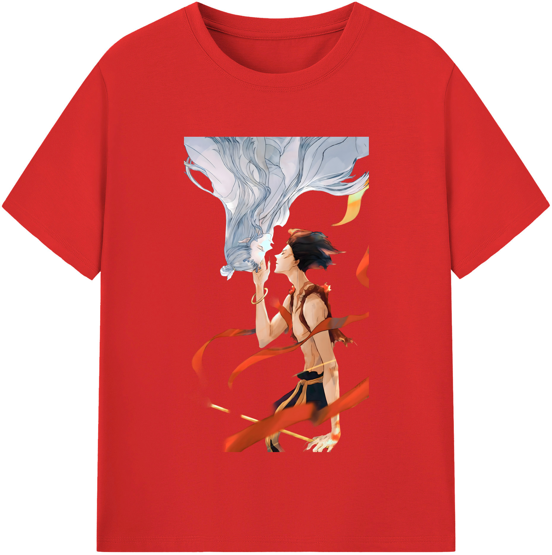 （画像用） Ne Zha 2 ナタ 魔童の大暴れ レディースカジュアルプリントTシャツ（綿100％）
