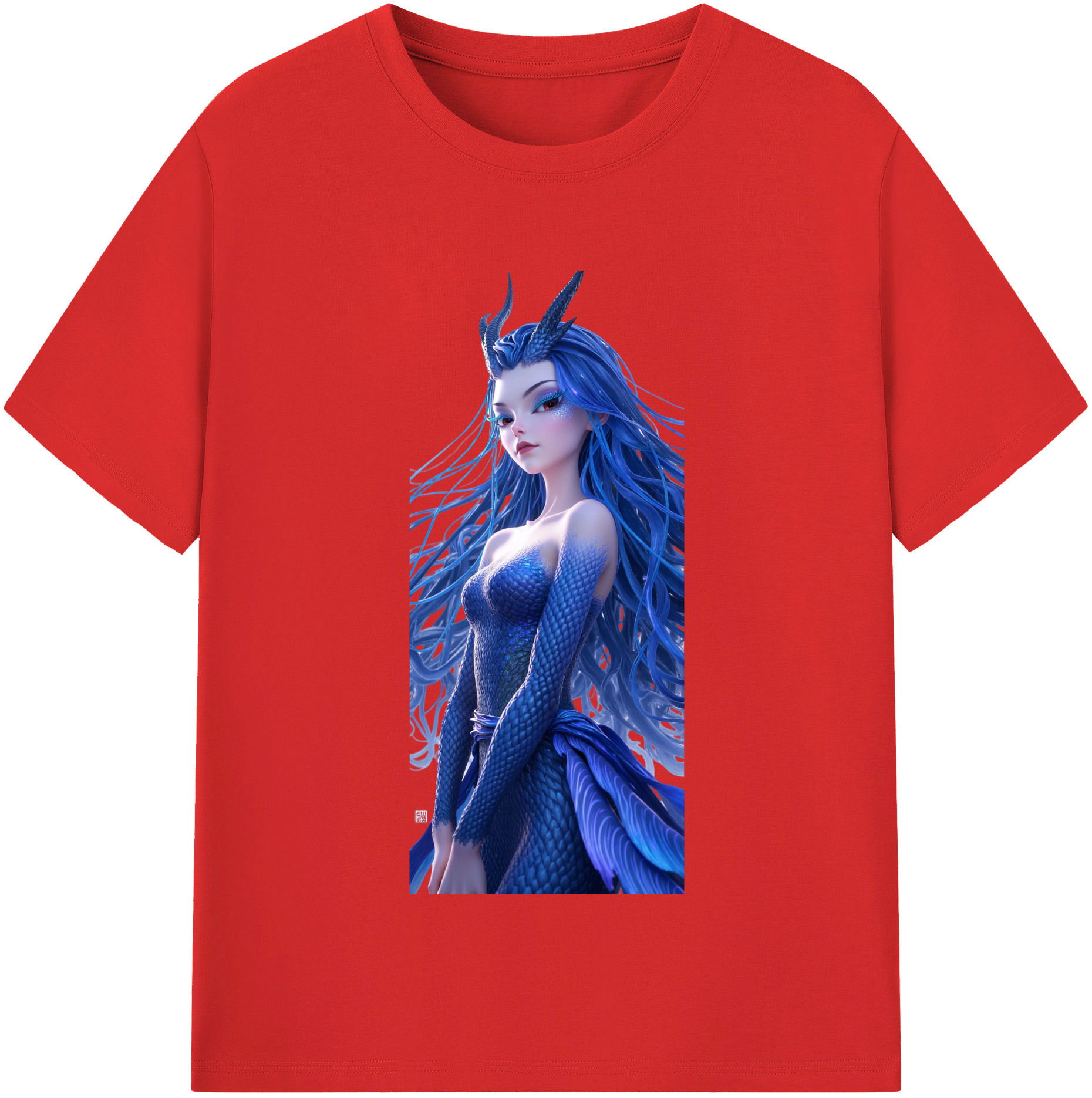 （画像用） Ne Zha 2 ナタ 魔童の大暴れ レディースカジュアルプリントTシャツ（綿100％）