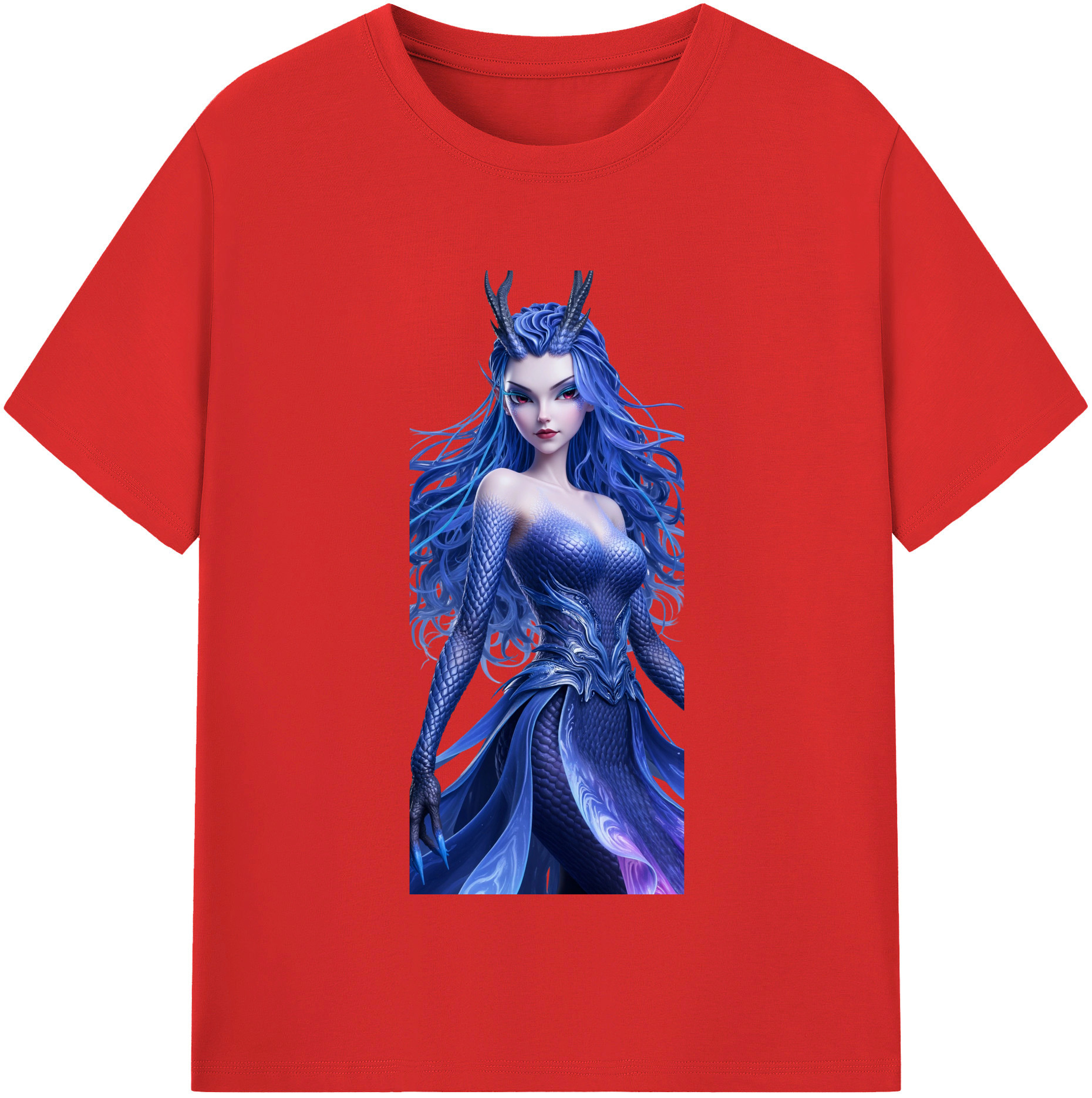 （画像用） Ne Zha 2 ナタ 魔童の大暴れ レディースカジュアルプリントTシャツ（綿100％）