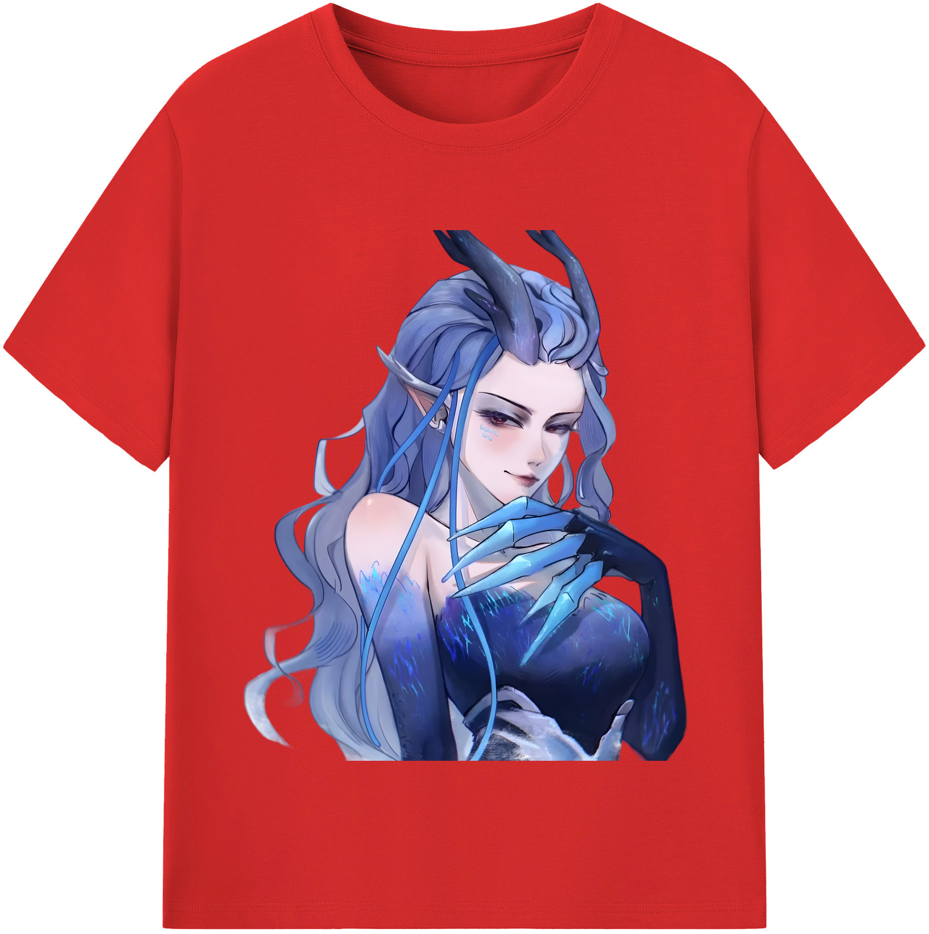 （画像用） Ne Zha 2 ナタ 魔童の大暴れ レディースカジュアルプリントTシャツ（綿100％）