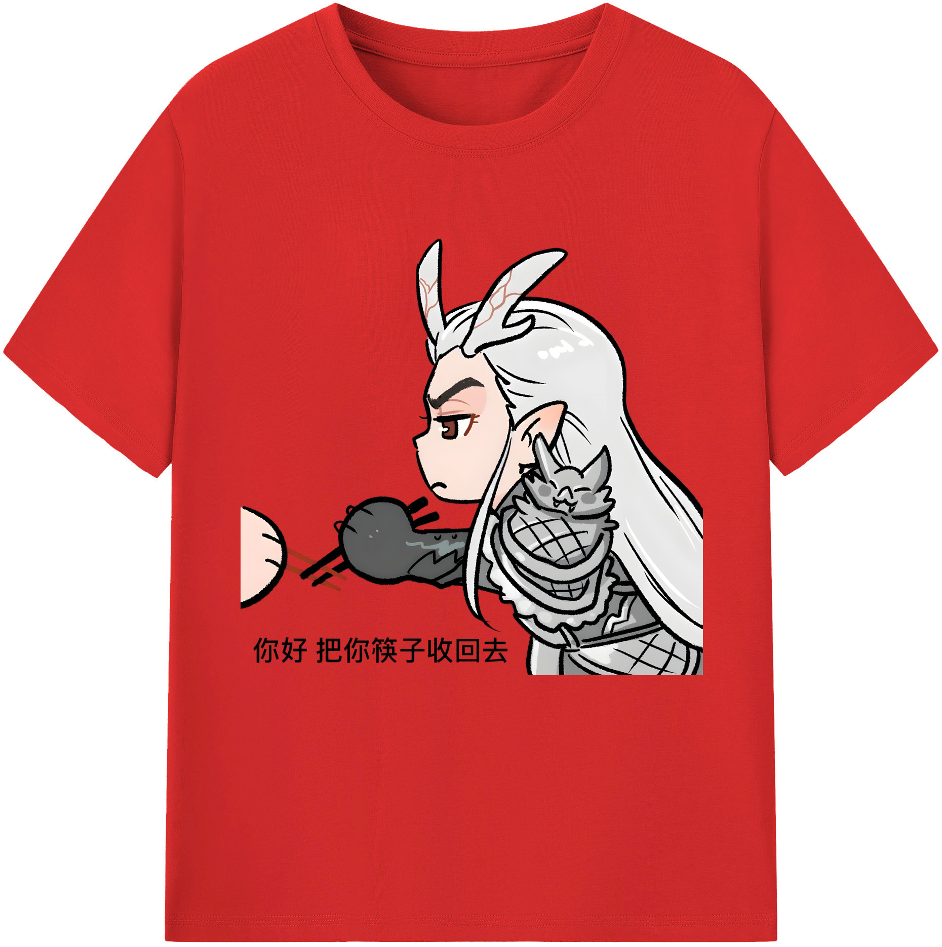 （画像用） Ne Zha 2 ナタ 魔童の大暴れ レディースカジュアルプリントTシャツ（綿100％）