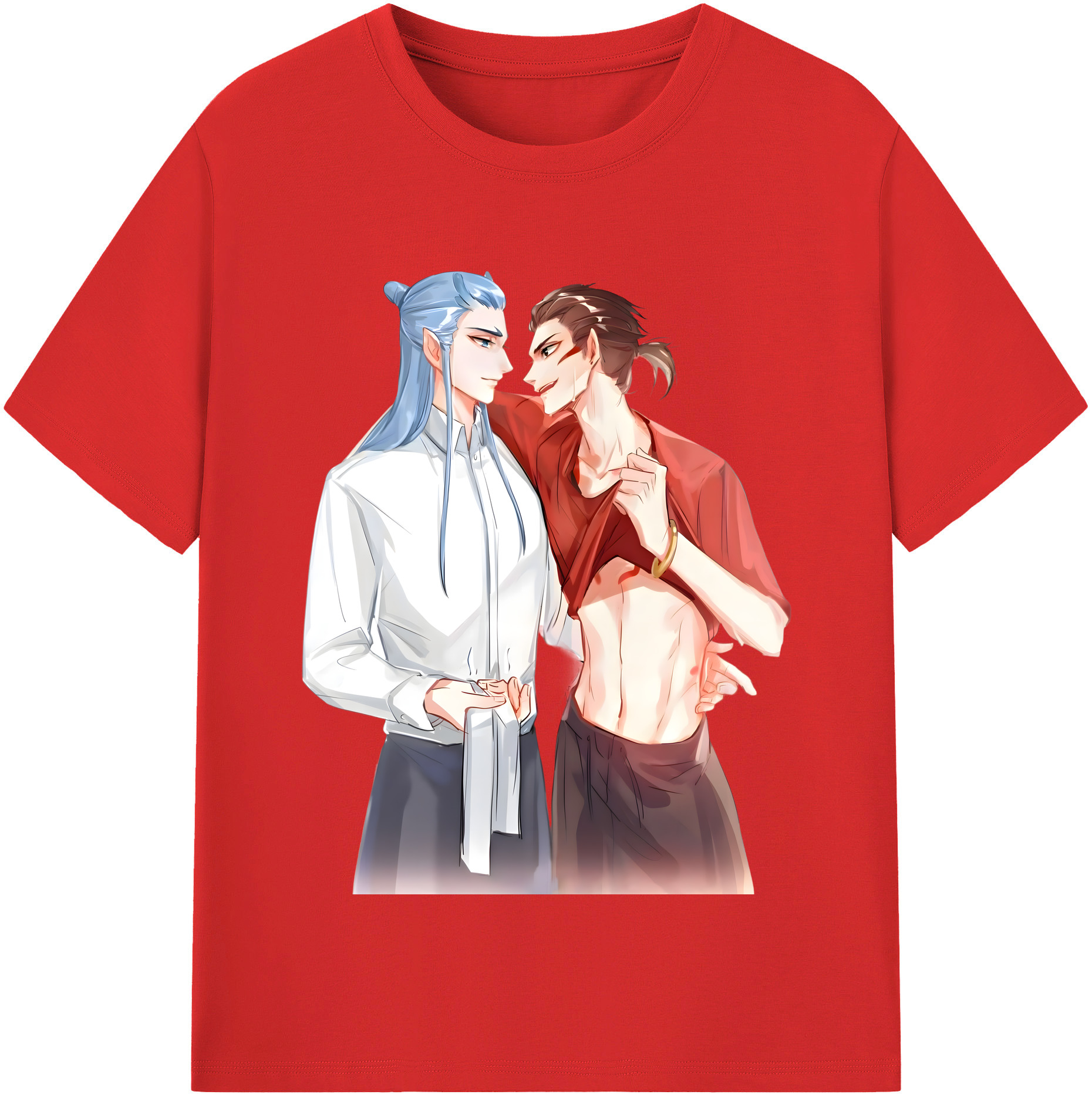 （画像用） Ne Zha 2 ナタ 魔童の大暴れ レディースカジュアルプリントTシャツ（綿100％）