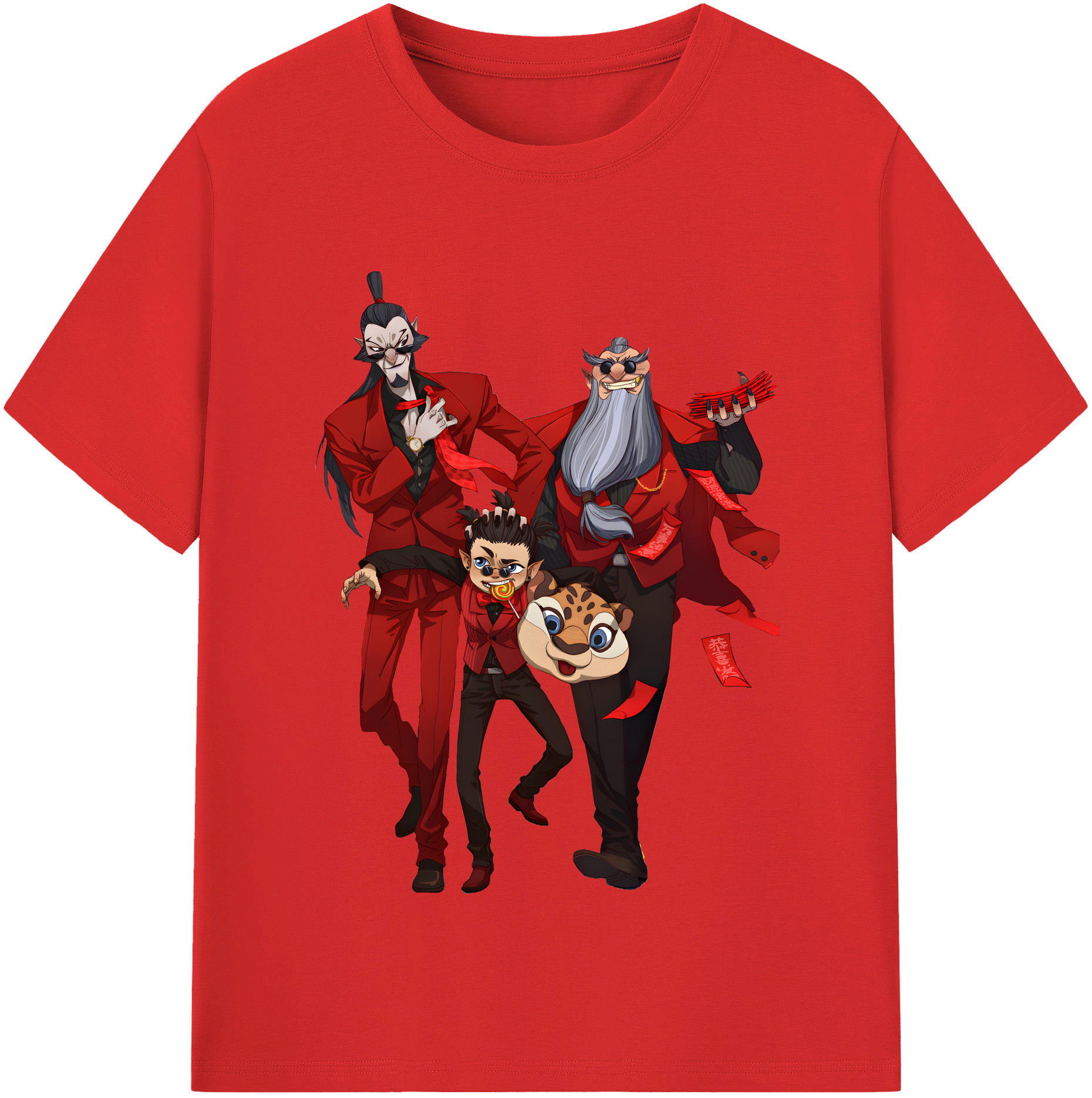（画像用） Ne Zha 2 ナタ 魔童の大暴れ レディースカジュアルプリントTシャツ（綿100％）