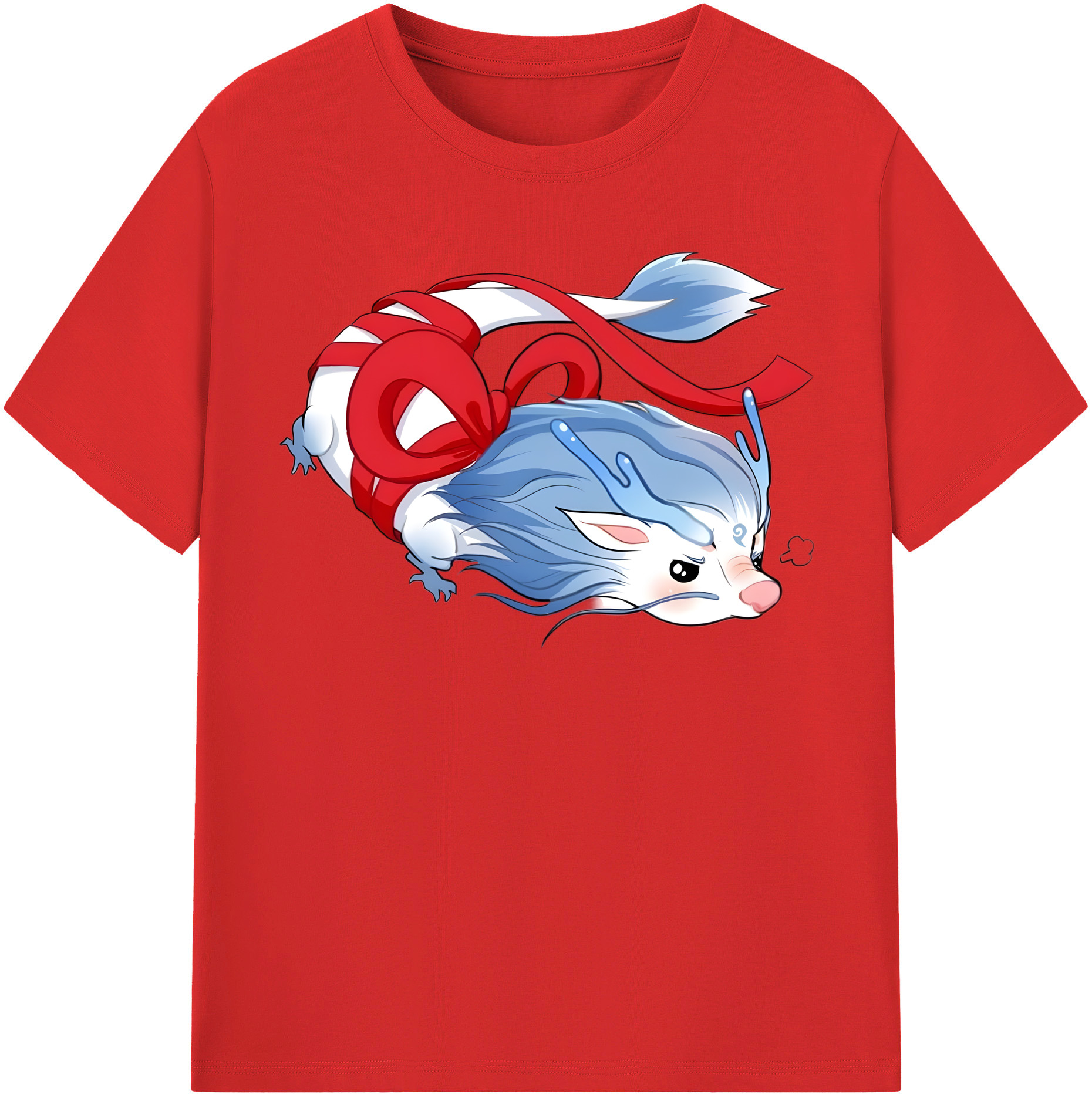 （画像用） Ne Zha 2 ナタ 魔童の大暴れ レディースカジュアルプリントTシャツ（綿100％）