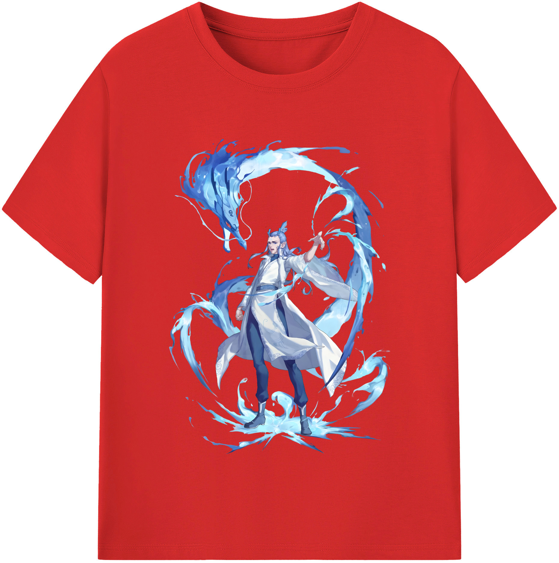 （画像用） Ne Zha 2 ナタ 魔童の大暴れ レディースカジュアルプリントTシャツ（綿100％）