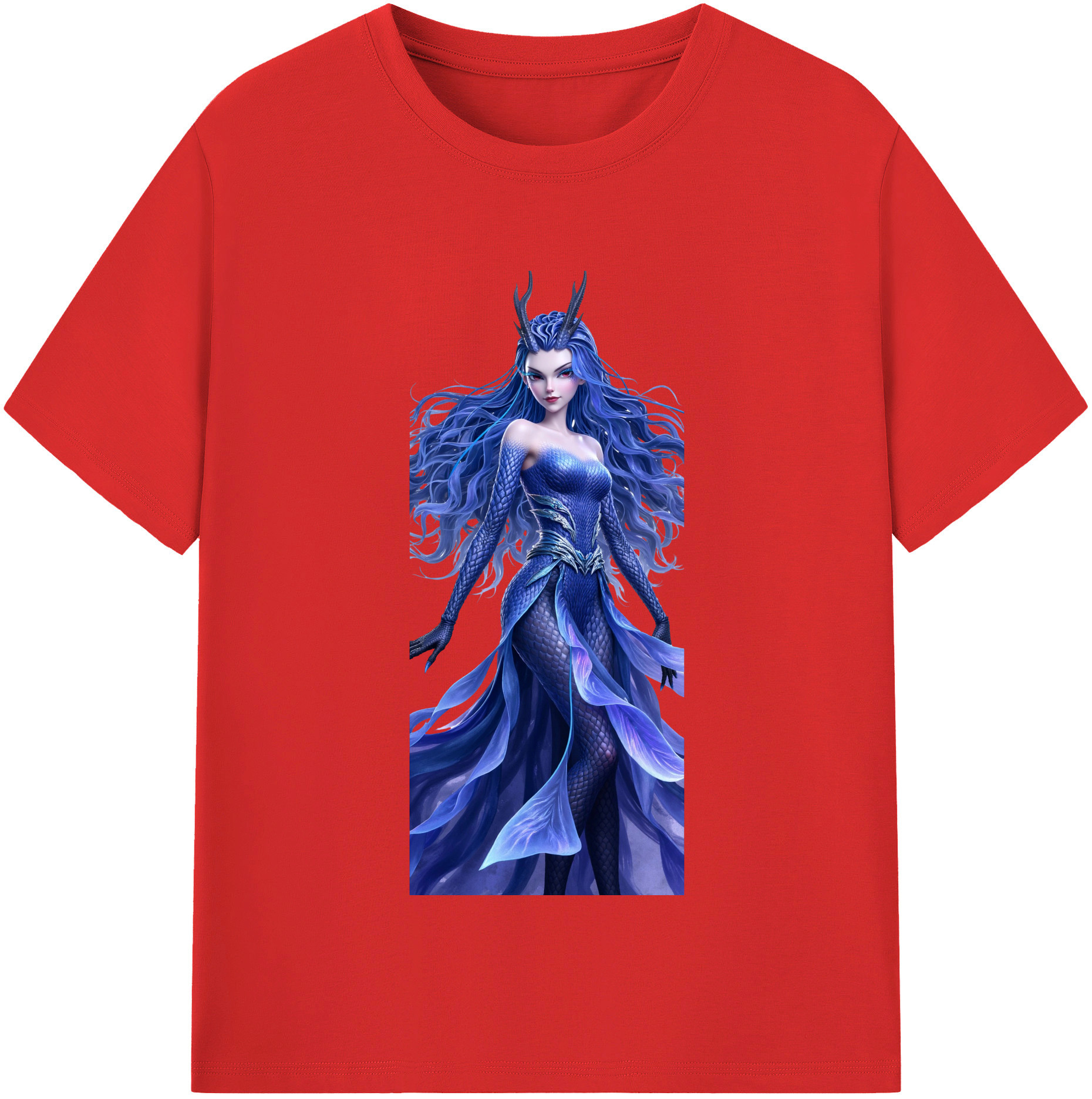 （画像用） Ne Zha 2 ナタ 魔童の大暴れ レディースカジュアルプリントTシャツ（綿100％）