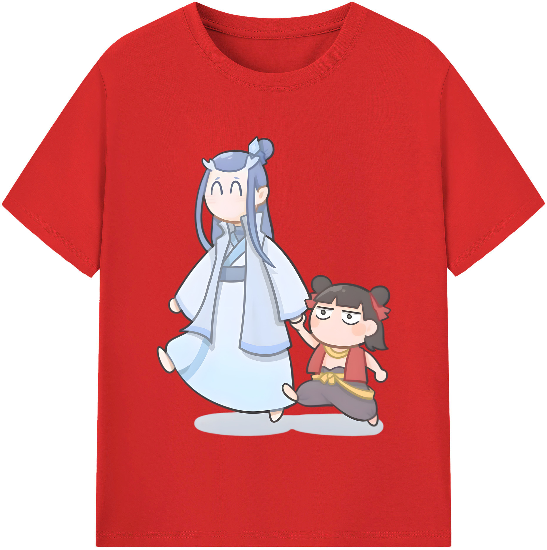 （画像用） Ne Zha 2 ナタ 魔童の大暴れ レディースカジュアルプリントTシャツ（綿100％）